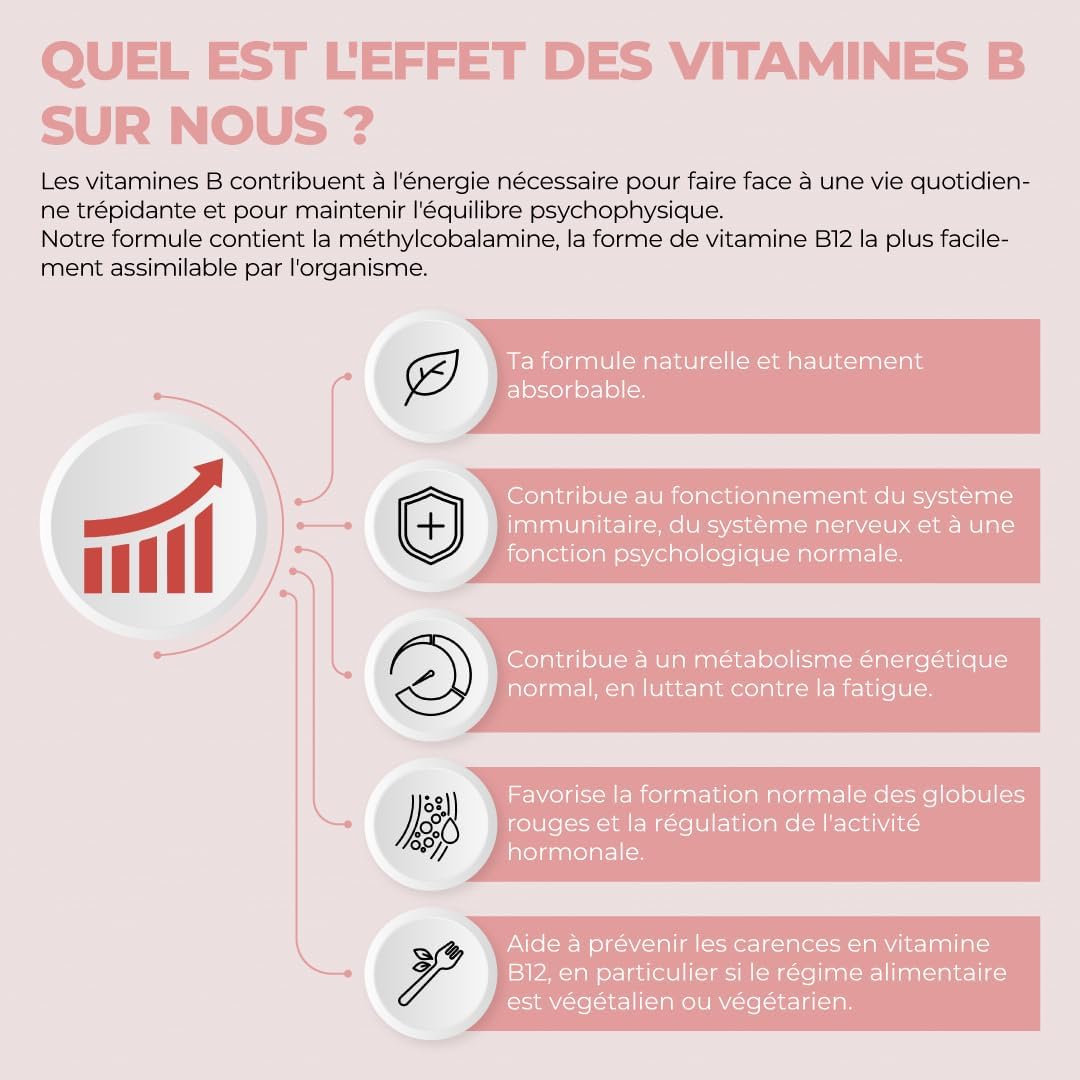Bandini Vitamin B Complex 365 Vegan Tablets (1 Year) | High Dosage Group B Vitamins B1, B2, B3, B5, B6, B8 (Biotin), B9 (Folic Acid), B12 | Multivitamin B-Complex Fatigue & Immunity - Image 5