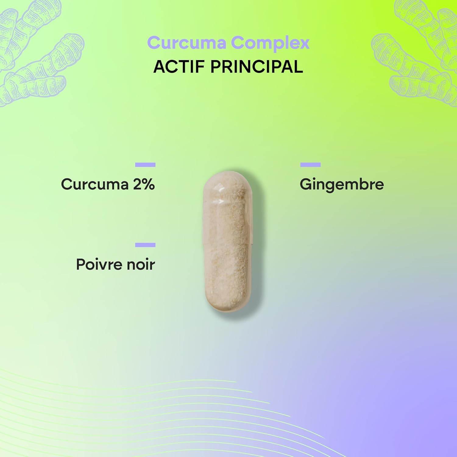 Organic Turmeric with Ginger + Black Pepper (1420 mg per dose) - Piperine + Curcumin + Black Pepper - 120 Capsules Nutralie - Image 5