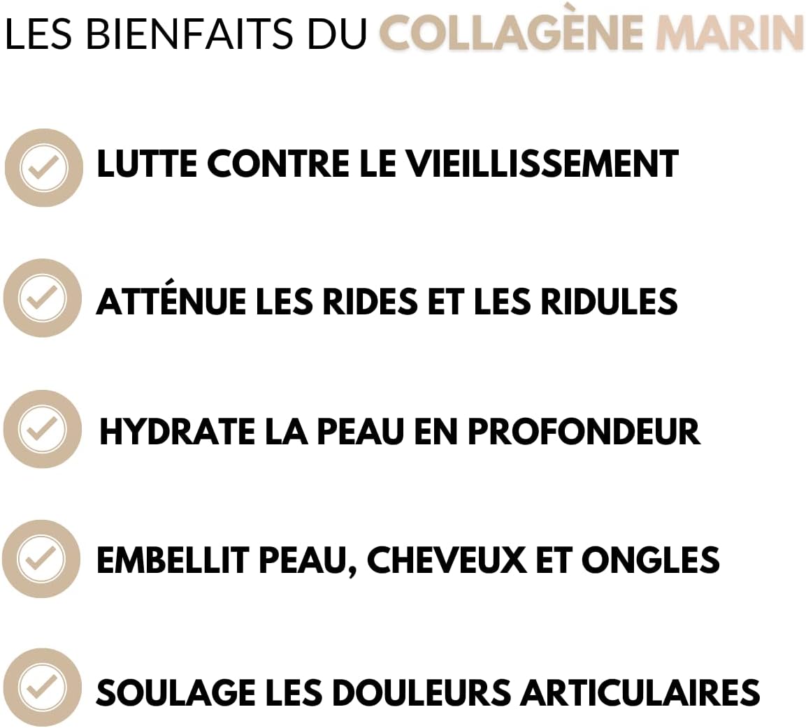 Naticol Marine Collagen & Hyaluronic Acid Powder - 300g (10000mg/day) | Highly Dosed | 30 Day Cure | Hydrolyzed | Type 1 | 100% Natural | Made in France | Pro Nutrition - Image 5