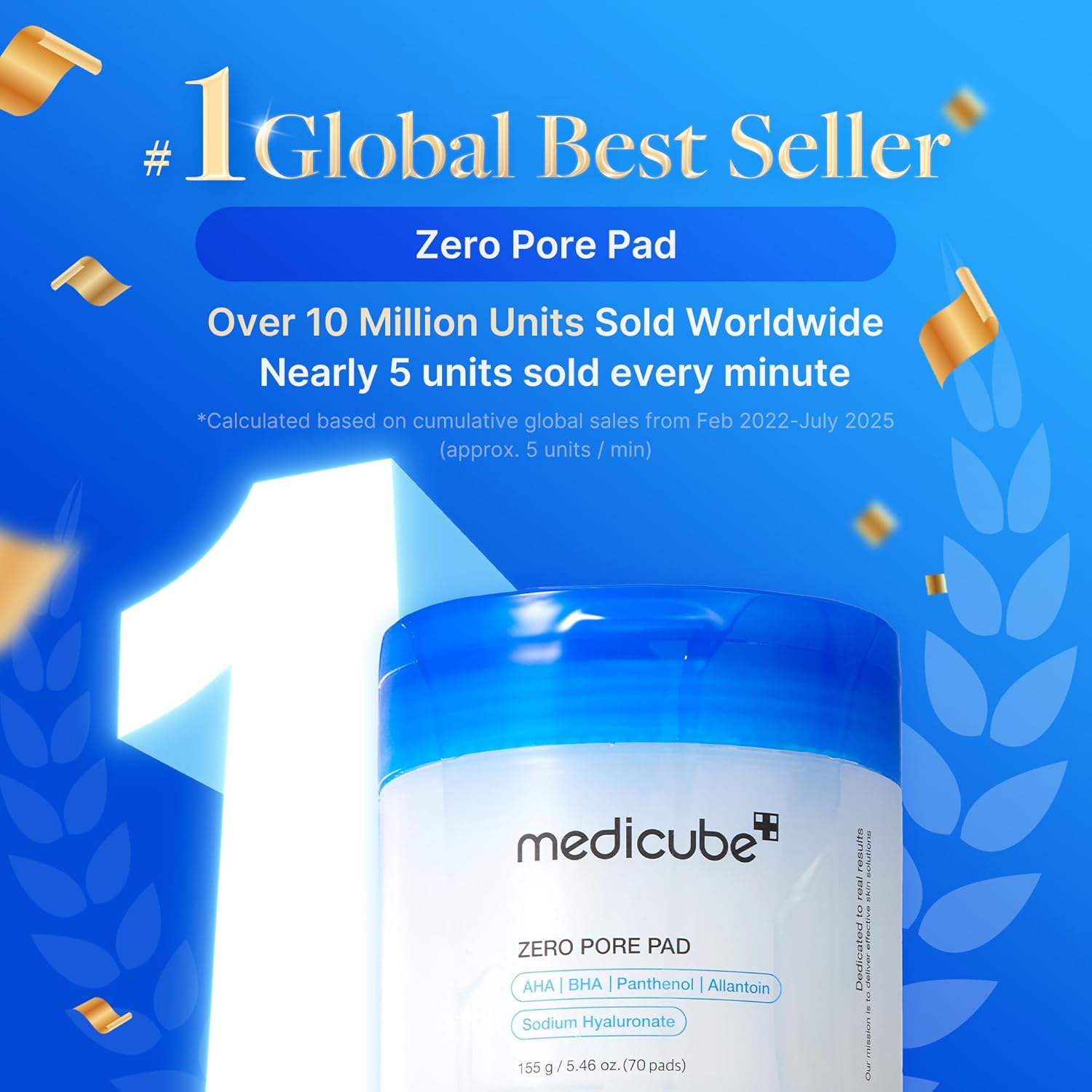 medicube Zero Pore Pads 2.0, Double Texture Facial Toners For Exfoliation And Pore Care With 4.5% Lactic Acid Aha (70 Unidades) - Image 3