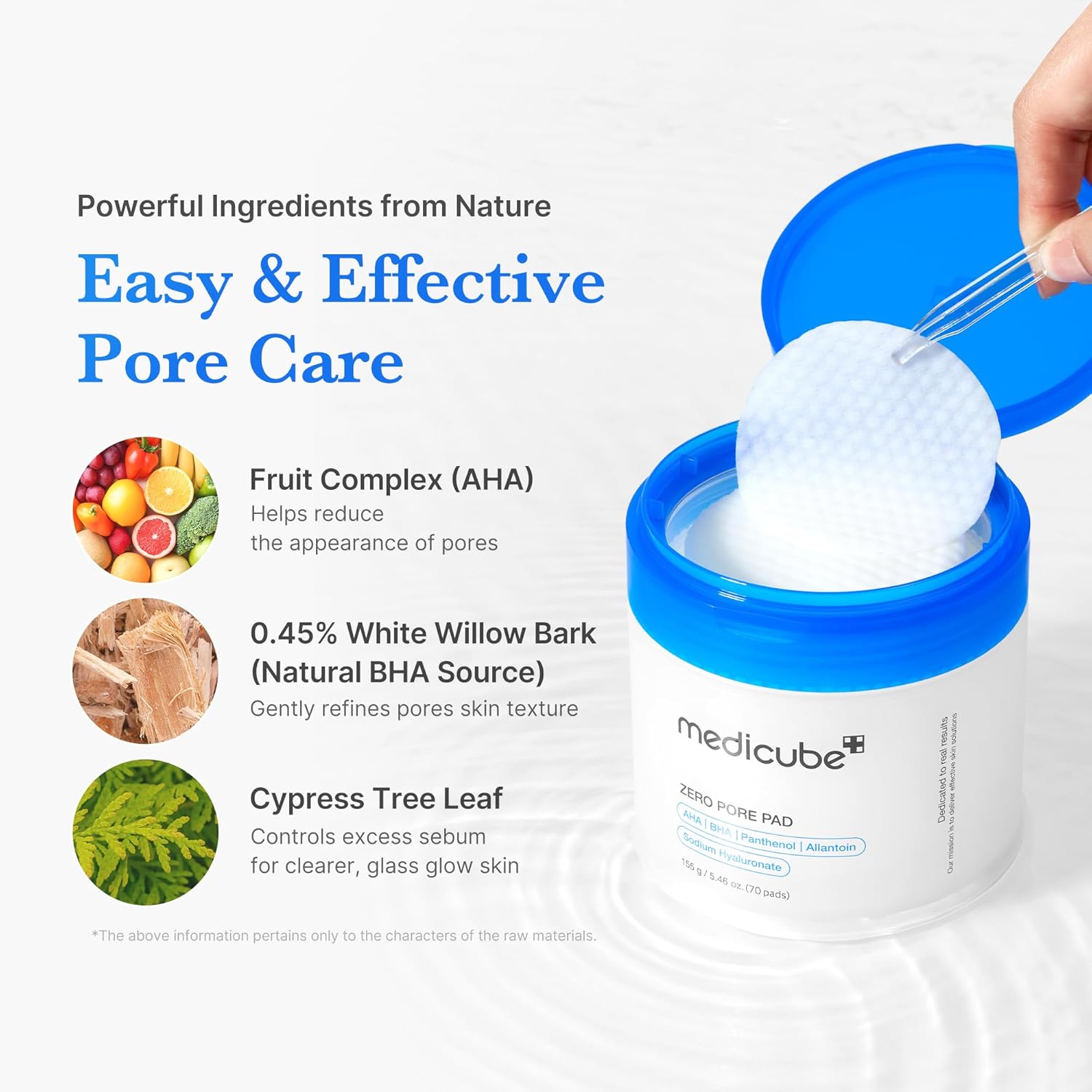 medicube Zero Pore Pads 2.0, Double Texture Facial Toners For Exfoliation And Pore Care With 4.5% Lactic Acid Aha (70 Unidades) - Image 5