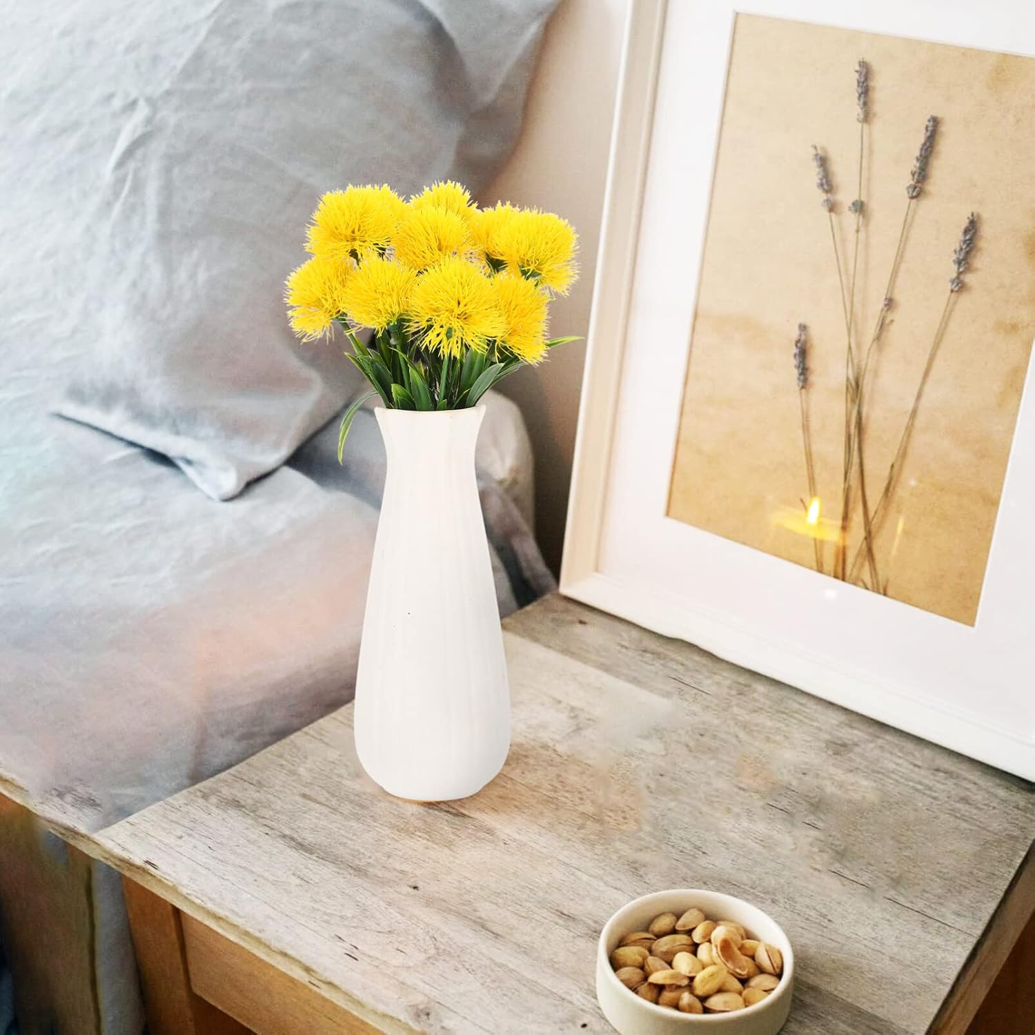 10pcs Artificial Dandelion Realistic Fake Dandelion Ornaments Home Flower Decor Artificial Dandelions Fake Dandelion Old Plastic Onion Bride - Image 4