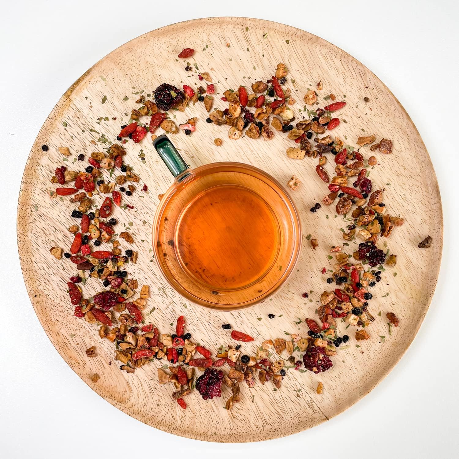 Bodyblooms Natural herbal tea with blackberry pieces and goji berries. Delicious tea and flavored infusions. Loose tea 100 g. Gojiberry tea - the detox infusion slimming slim - Image 5