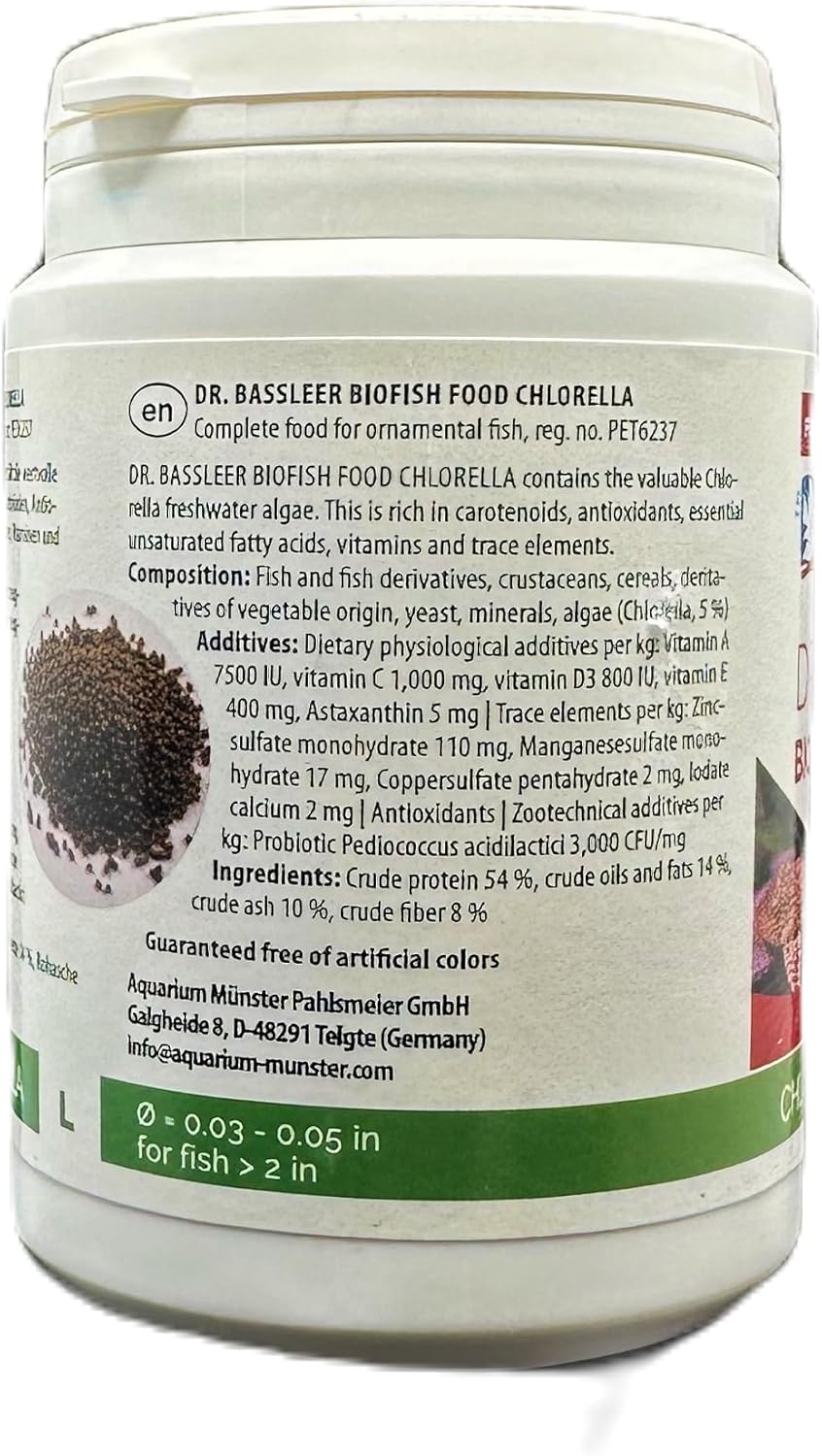 Dr. Bassleer Biofish Food Chlorella L 150g - Image 3