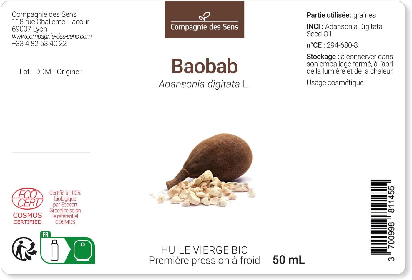 Organic Baobab Oil - OxyCert Freshness Guaranteed - Virgin & Cold Pressed - Image 3
