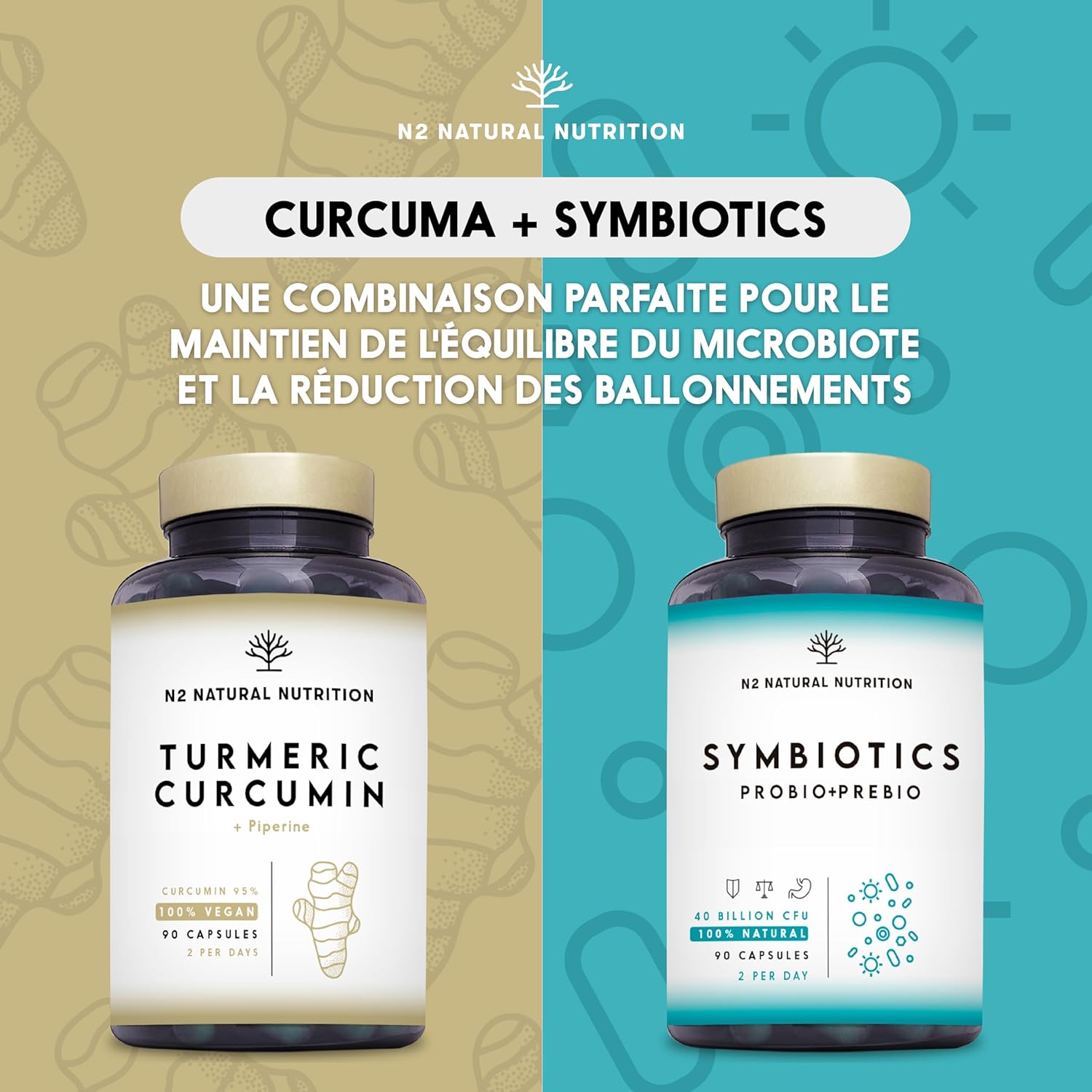 Turmeric Piperine EXTRA STRONG 95% Curcumin and Black Pepper. Optimal Absorption, Antioxidant | 90 Capsules -Vegan Certified-Made in the EU. N2 Natural Nutrition - Image 7