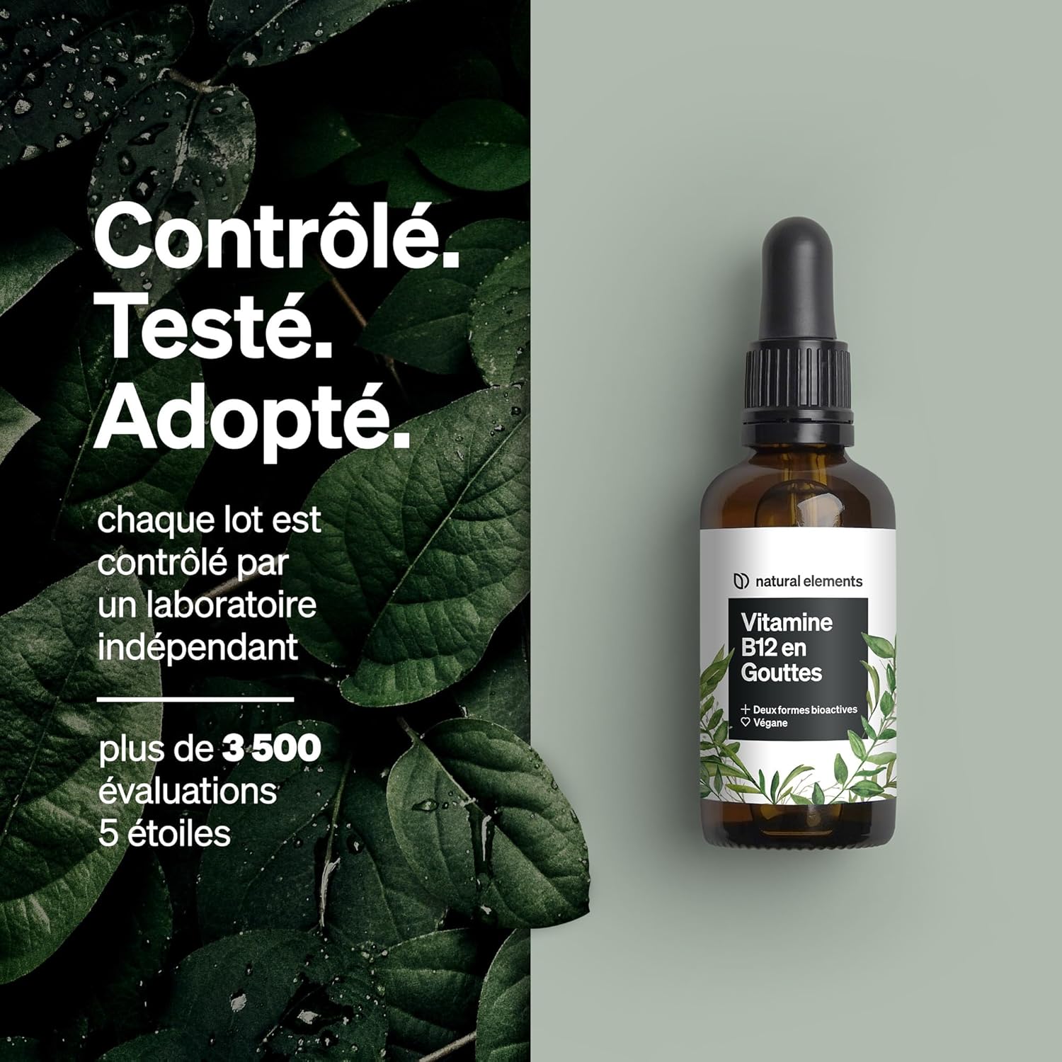 Vitamin B12 drops – 50 ml (900 drops) – vegan, alcohol free – 2 active forms (methylcobalamin and adenosylcobalamin) – carefully tested in the laboratory in Germany - Image 5