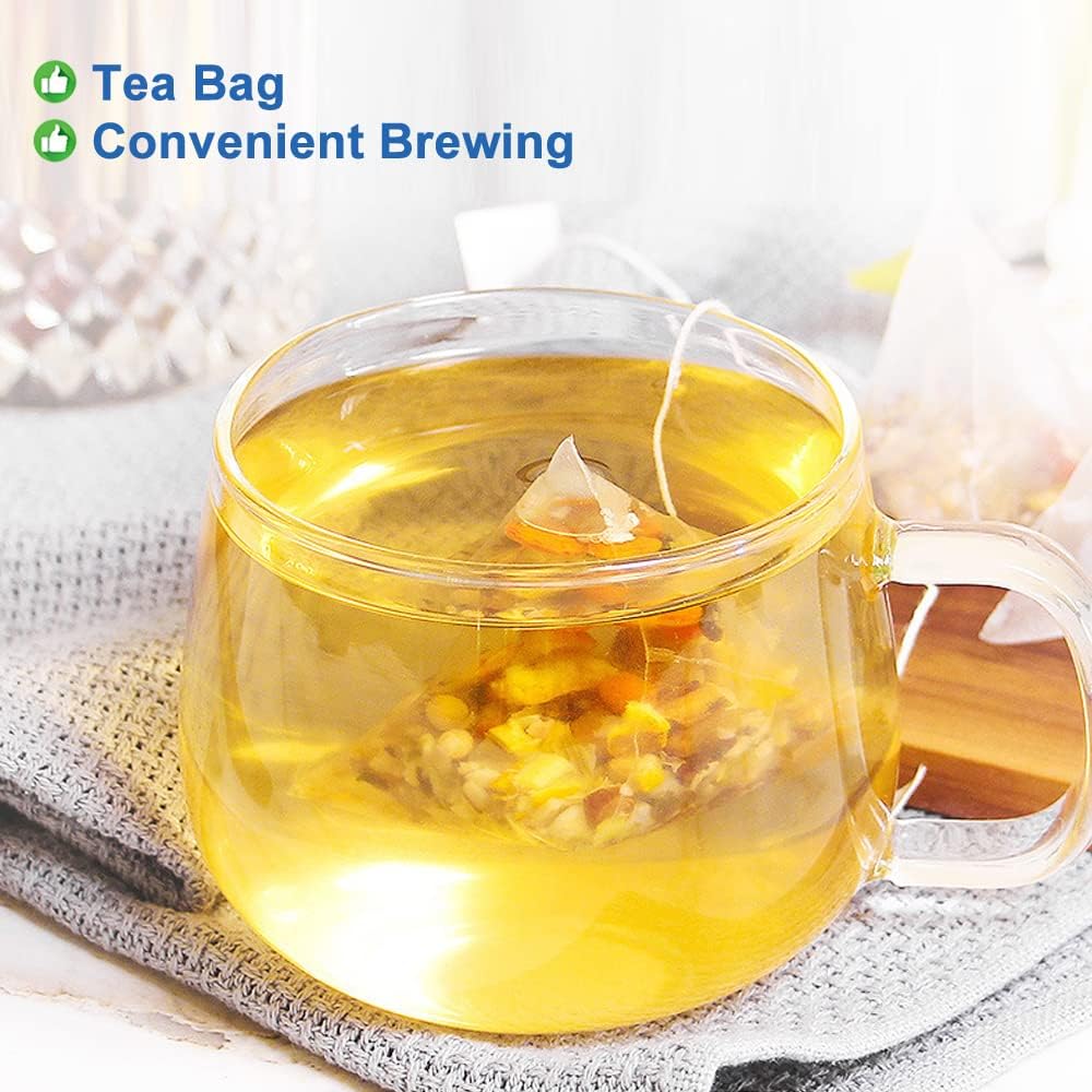 Plant Gift Poria cocos Dandelion Tea Bag 250oz (5g*50bags) pink, aged skin, hawthorn, goji, licorice, pure nature, health blend tea, flower tea 250g - Image 6
