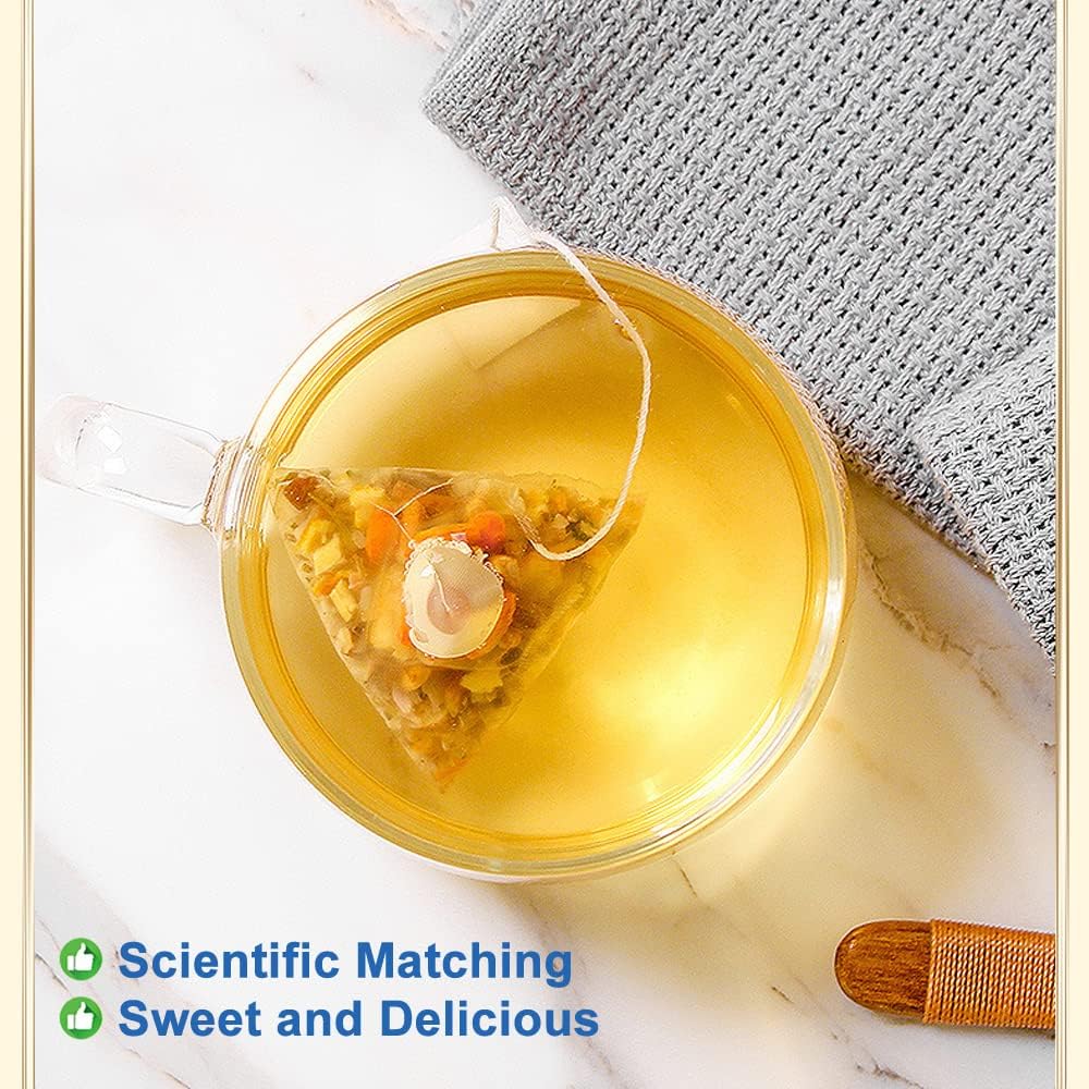 Plant Gift Poria cocos Dandelion Tea Bag 250oz (5g*50bags) pink, aged skin, hawthorn, goji, licorice, pure nature, health blend tea, flower tea 250g - Image 8
