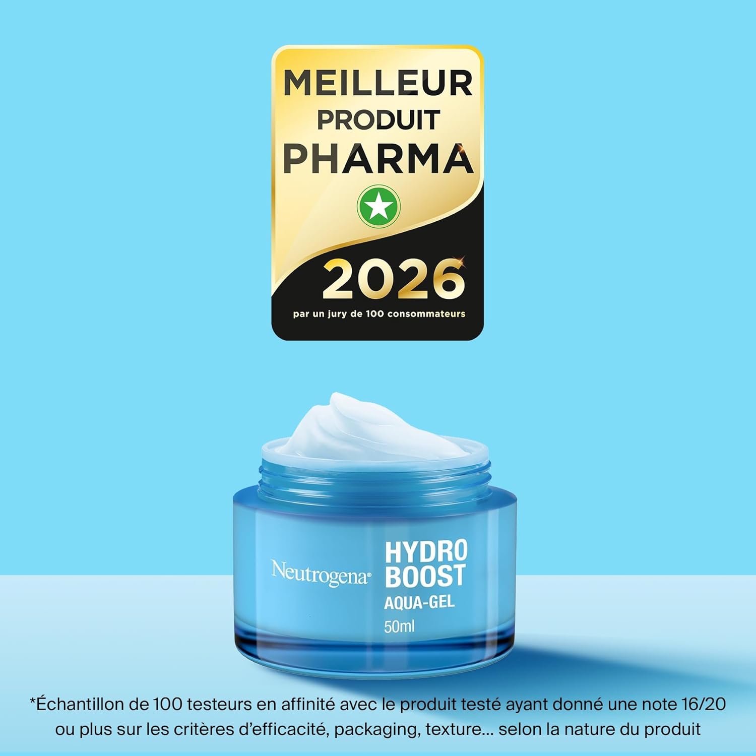Neutrogena Aqua-Gel Hydro Boost (50ml jar) - Hydrating cream for all skin types with hyaluronic acid - Moisturizing gel for a fresh and radiant complexion - Image 10