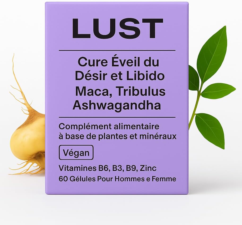 Vitality, Libido & Energy | Maca, Ashwagandha, Tribulus, Zinc, Vitamins B6-B9 | Hormone Balance & Intimate Wellness LUST Femme - Image 3