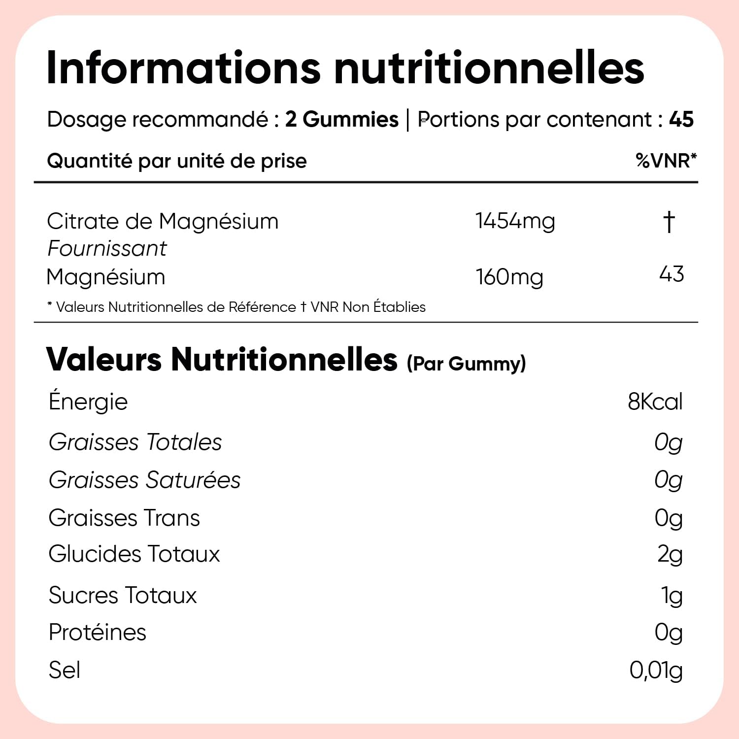 Magnesium Gummies - 1454mg Magnesium Citrate, 90 Vegan Gums Low in Sugar for 45 Days Supply - Natural Grape Flavour - Image 4