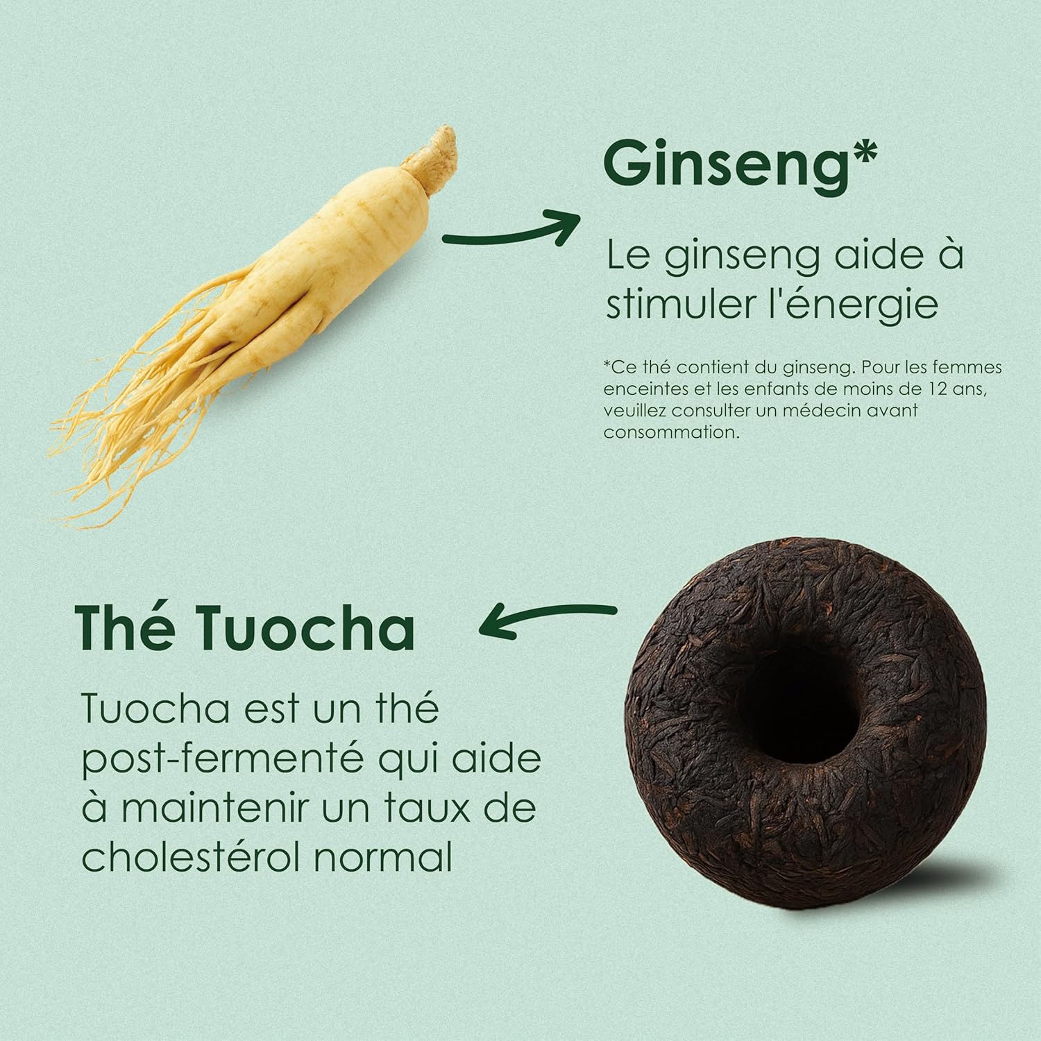 Yunnan Tuocha Zouji Tuocha Tea with Ginseng – Vitalising – 100 Sachets (5 x 20) – 200 g – Yunnan Origin Guarantee - Image 5