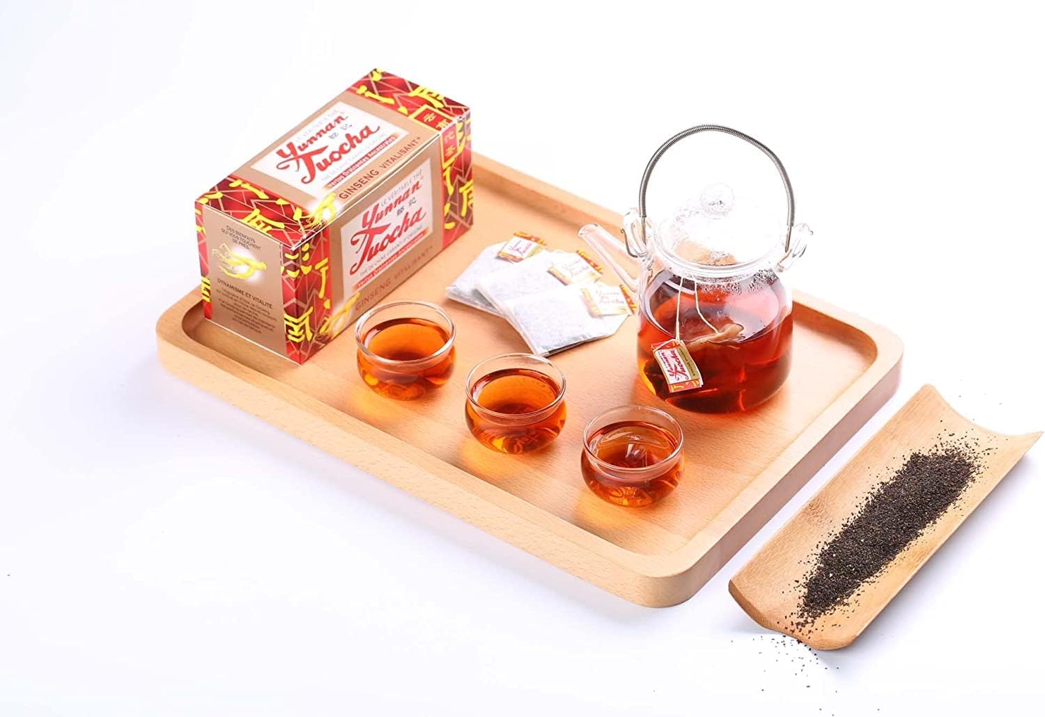 Yunnan Tuocha Zouji Tuocha Tea with Ginseng – Vitalising – 100 Sachets (5 x 20) – 200 g – Yunnan Origin Guarantee - Image 10