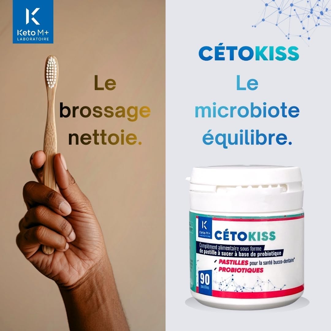 CETOKISS Oral Probiotic Mint | 1 Billion UFC HOWARU | Fresh Breath & Healthy Gums | Sugar Free | 90 Lozenges - 3 Month Cure | Balance of Flora and Oral Microbiota - Image 5
