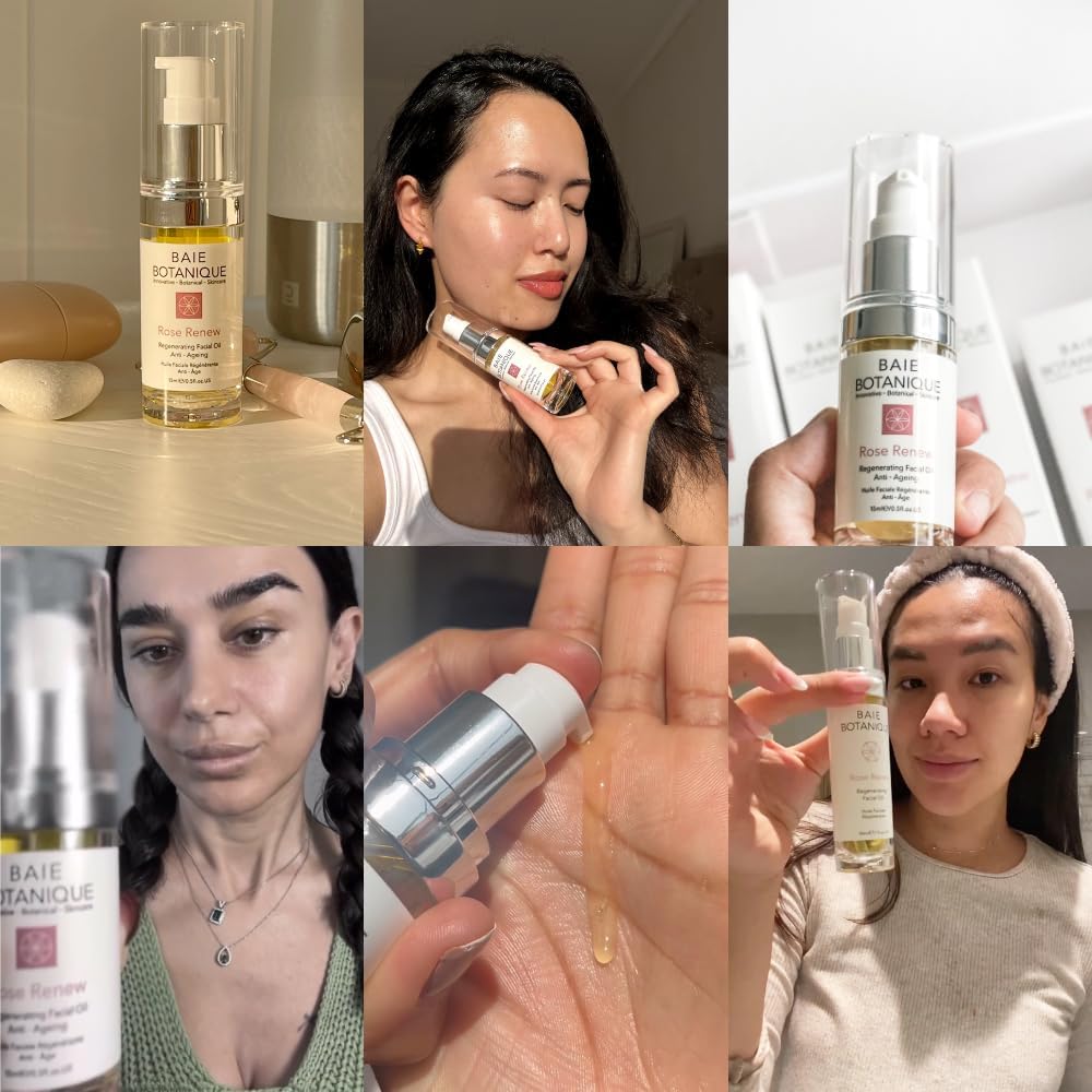 Baie Botanique Professional Anti-Ageing Facial Oil 30 ml - Absolute Rose, Rosehip, Camellia, Borage, Raspberry, Evening Primrose, Abyssinian & Amla Oil - 100% Natural, Organic 90% - Image 8