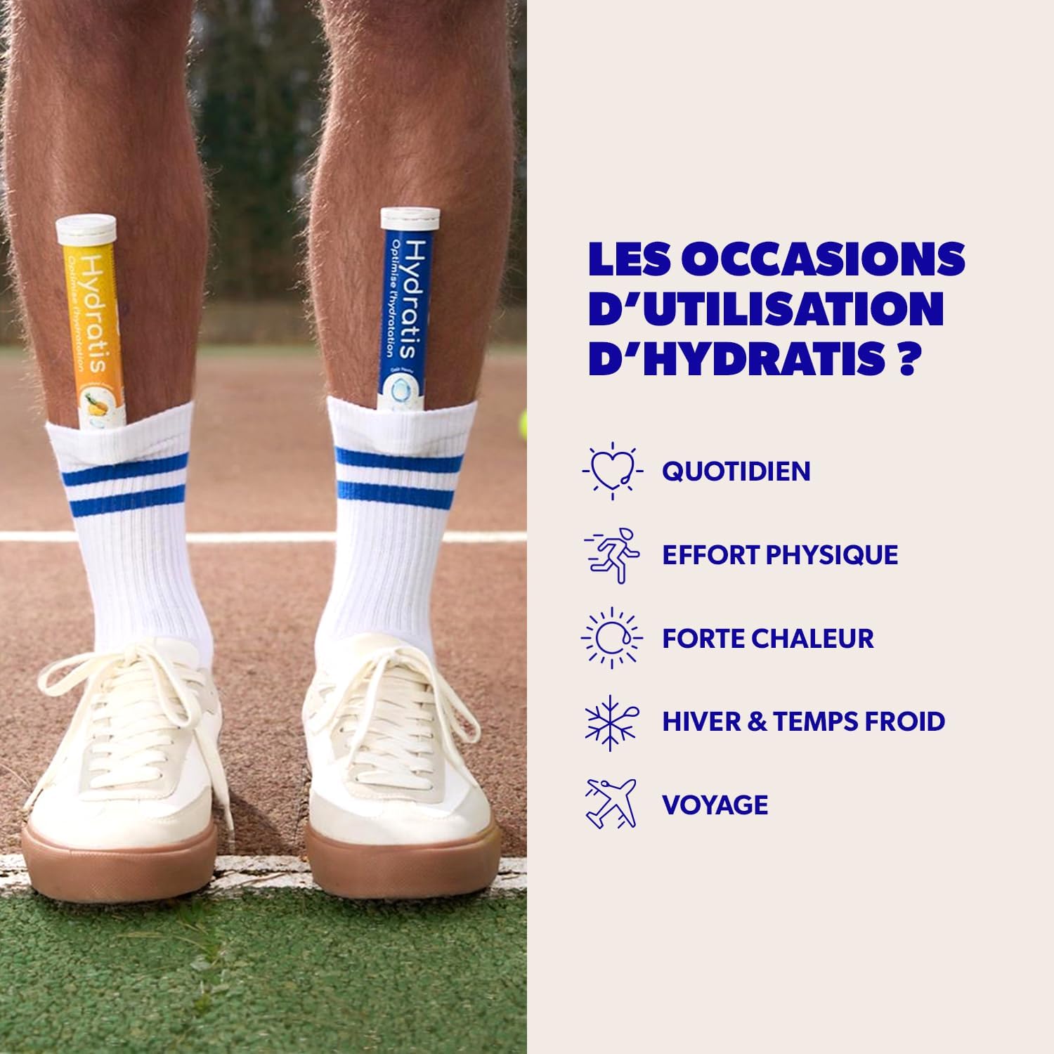 HYDRATIS - Pastilles Effervescentes Pêche - Optimise l'Hydratation - Riche en Minéraux - Faible en Sucre - Goûts Légers - Sport, Crampes, Récupération - 20 Pastilles - Image 5