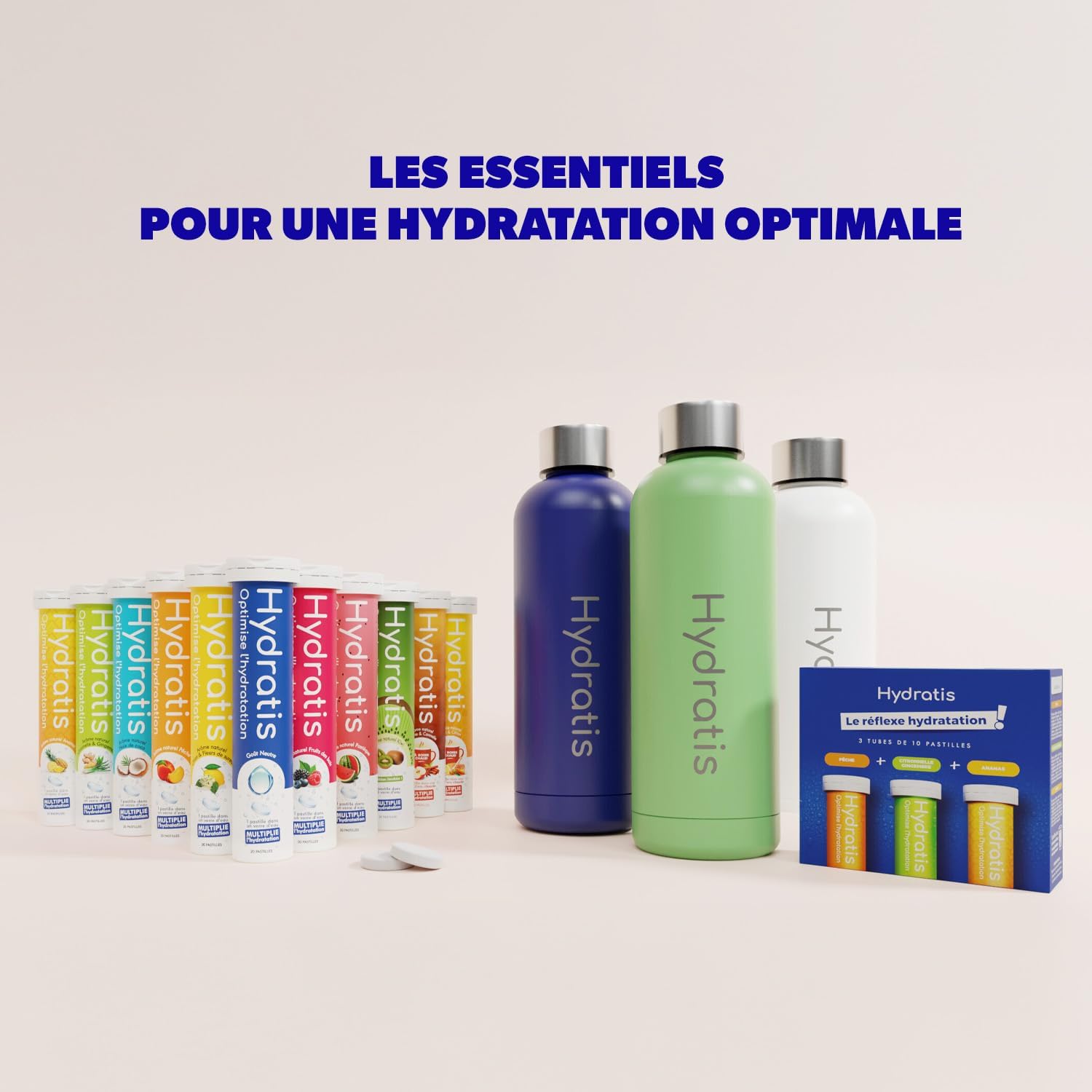 HYDRATIS - Pastilles Effervescentes Pêche - Optimise l'Hydratation - Riche en Minéraux - Faible en Sucre - Goûts Légers - Sport, Crampes, Récupération - 20 Pastilles - Image 10