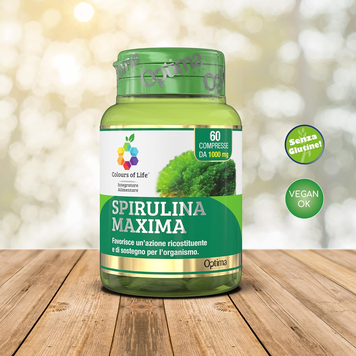 Spirulina Maxima - Spirulina Supplement - Repairing and Supporting Action for the Body - Vegan and Gluten Free, 60 Tablets, Spirulina Thallus Powder (Spirulina Maxima) - Image 3
