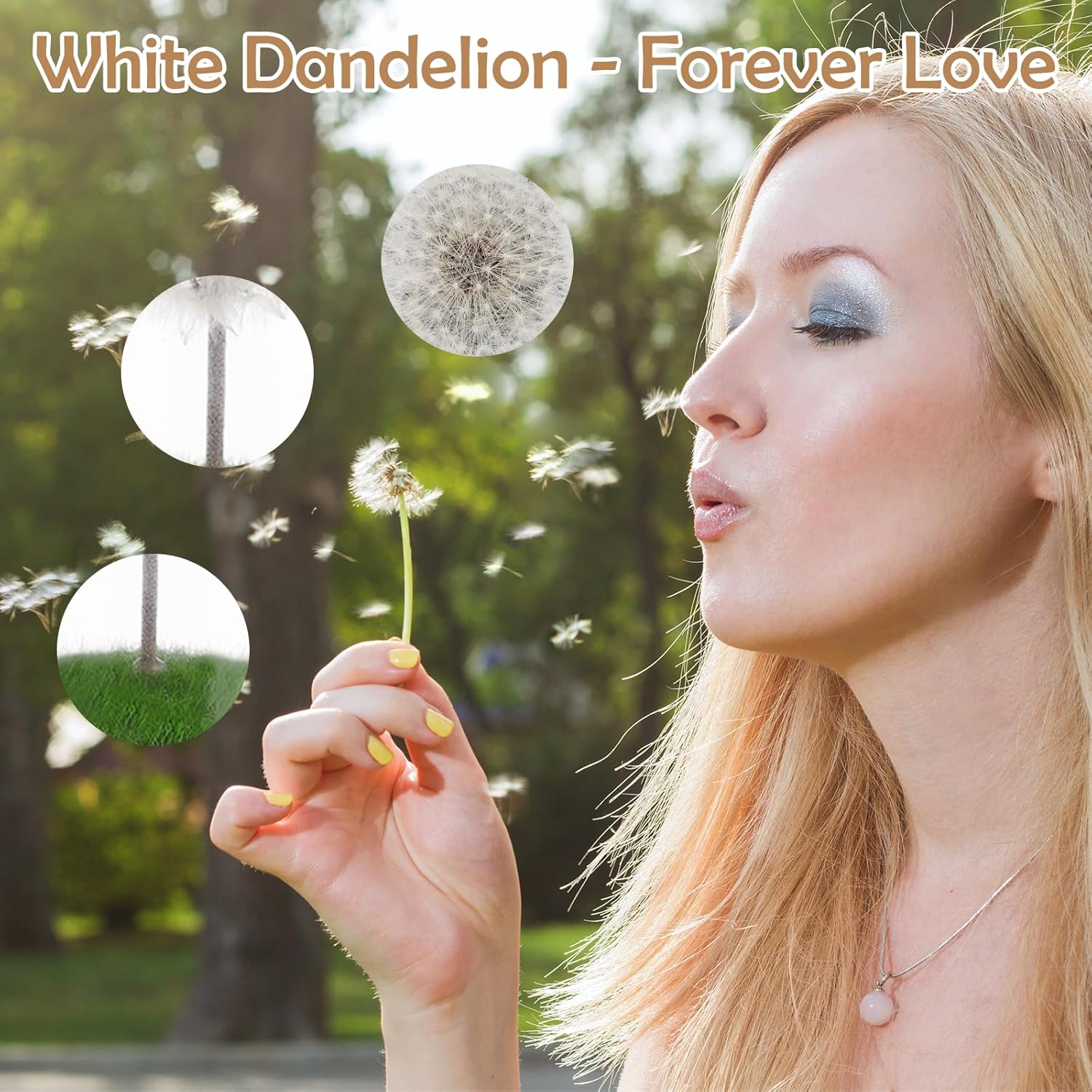 JIZZU Real LED Glass Dandelion Real Dandelion in Glass with Gift Box - Handmade - Birthday, Wedding, Mother's Day, Christmas Gift - Image 7