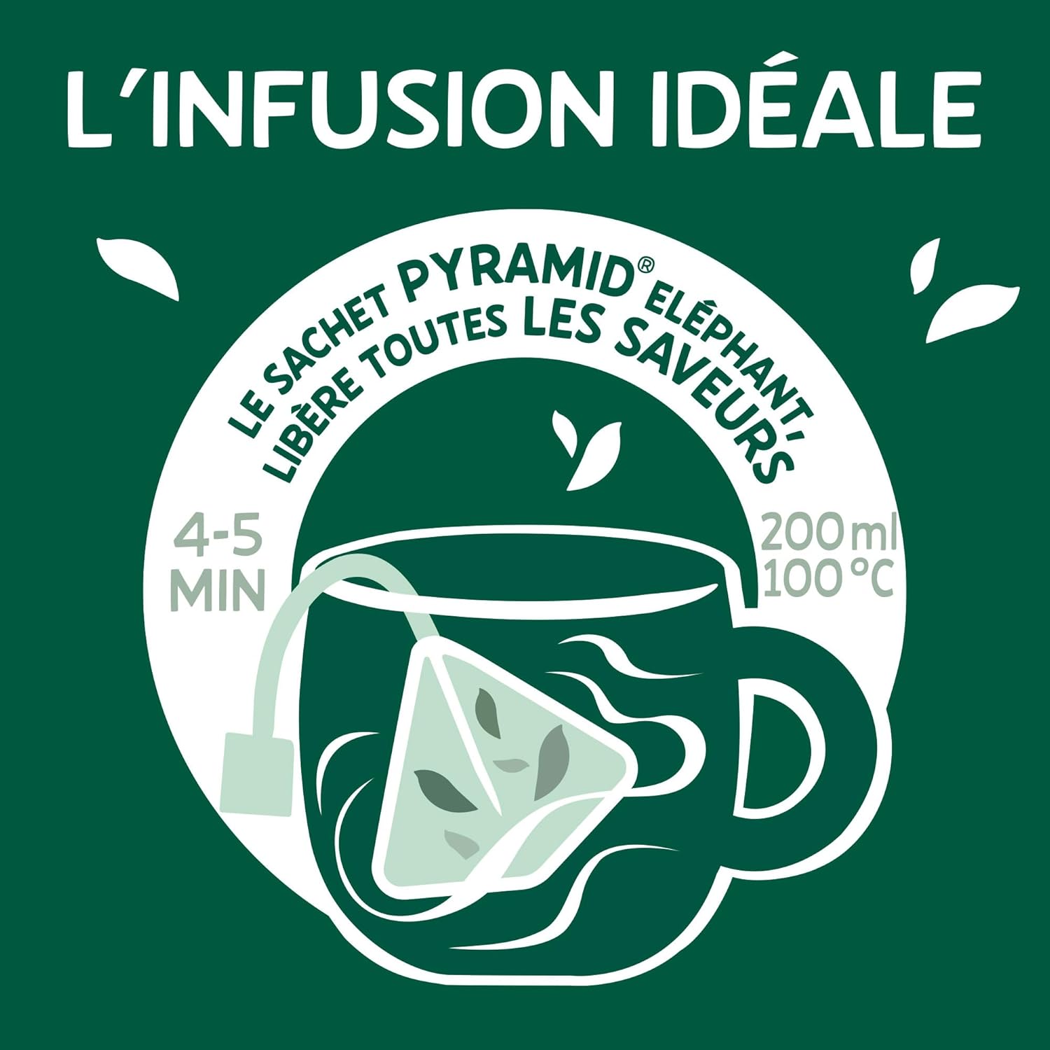 Elephant, Quiet Night Infusion, Verbena, Chamomile and Linden Taste, Rainforest Alliance Certified, 100% Natural Origin Ingredients, 20 Pyramid Sachets (Pack of 3) - Image 8