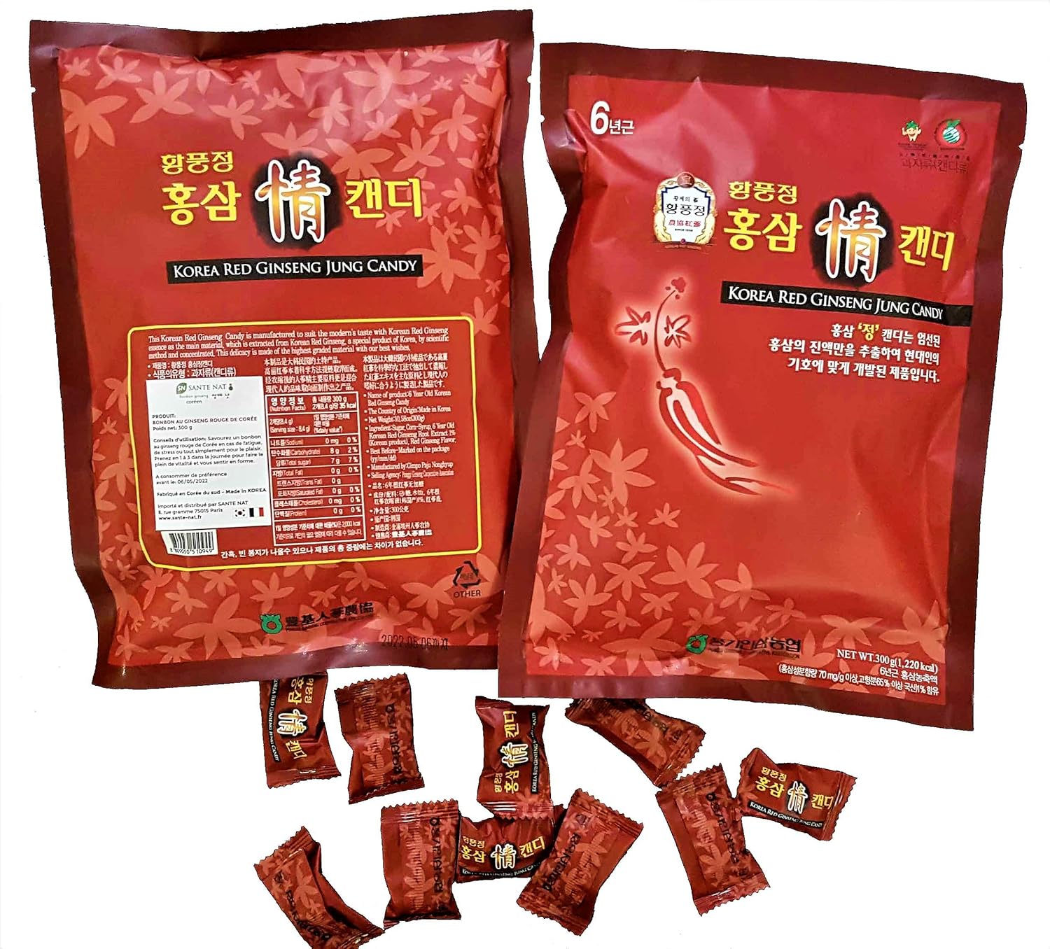Santé Nat Candy with Korean Red Ginseng 300 g 6 Years of Age – Stimulates the Immune System – Vitalising Energizing Toning - Image 3
