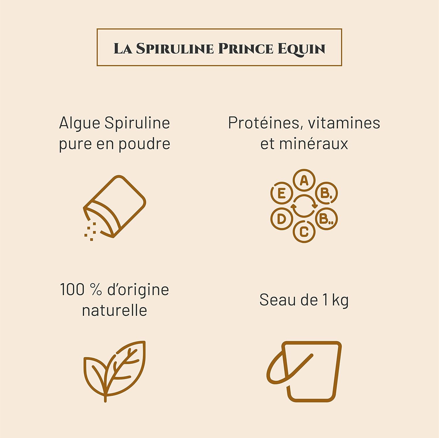 SPIRULINE - Horse nutritional supplement - Bucket 1 kg - Rich in proteins, vitamins, minerals - Energy - Vitality - Horse muscle mass - French brand - Image 3