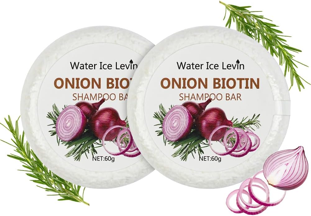 LOPHE Onion Solid Shampoo, Solid Onion and Rosemary Shampoo with Biotin & Collagen, Natural Solid Shampoo for Hair and Scalp, Travel Size, 60g, 2PCS - Image 10