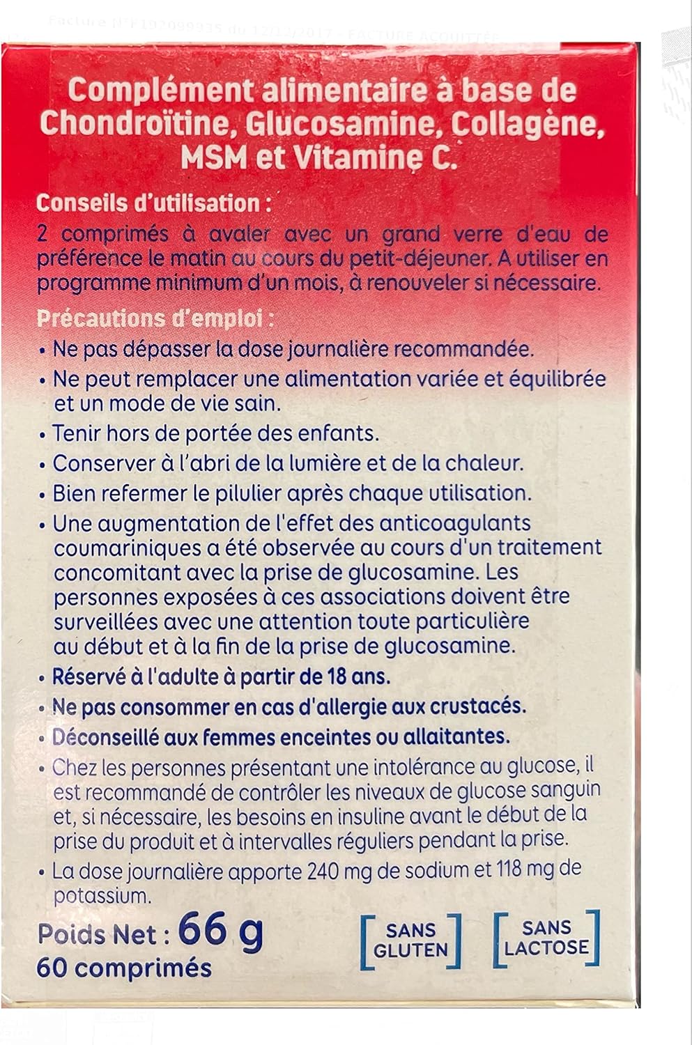 Urgo GOVital Chondro Flex Chondroitin Glucosamine Collagen MSM Vit C – Three Months Treatment – Pack of 3 Boxes - Image 4