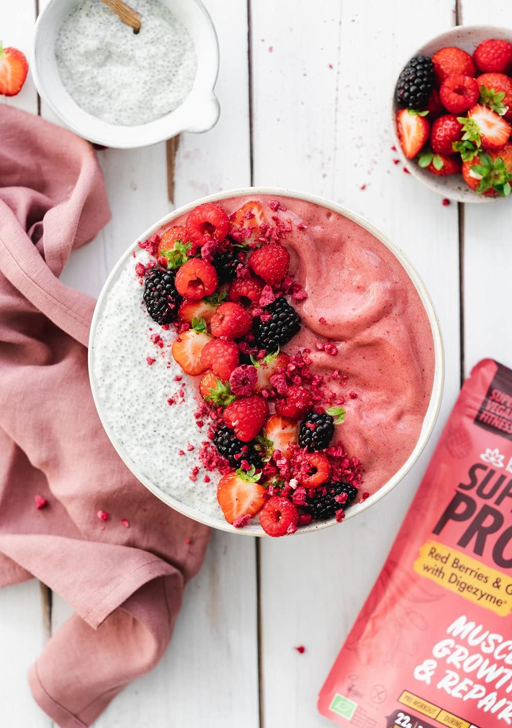 Super Vegan Red Fruit & Goji Protein with Digezyme (875g) - Image 4