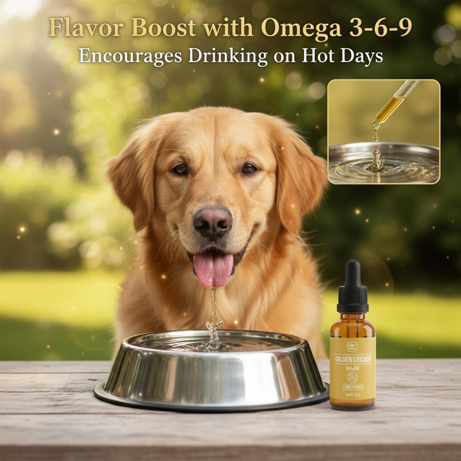 Alfi's Golden Chicken Vital Oil - Vegan Food Booster with Omega-3 & -6, Antioxidants from Evening Primrose, Olive Oil & Flaxseed - 100% Plant-Based, Nutrient Rich - Image 8