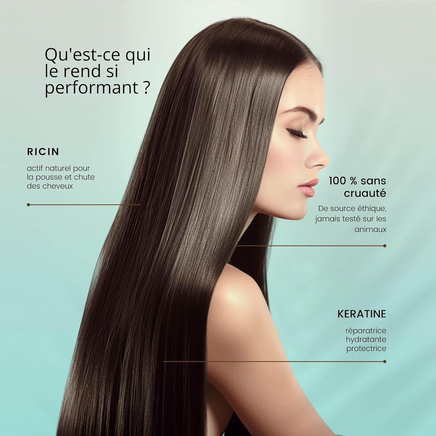 ROSEBAIE | Routine Trio Castor Oil and Keratin | Growth and Hydration | Shampoo 500ml | Mask 500ml | Serum 100ml | Free Massage Brush - Image 9