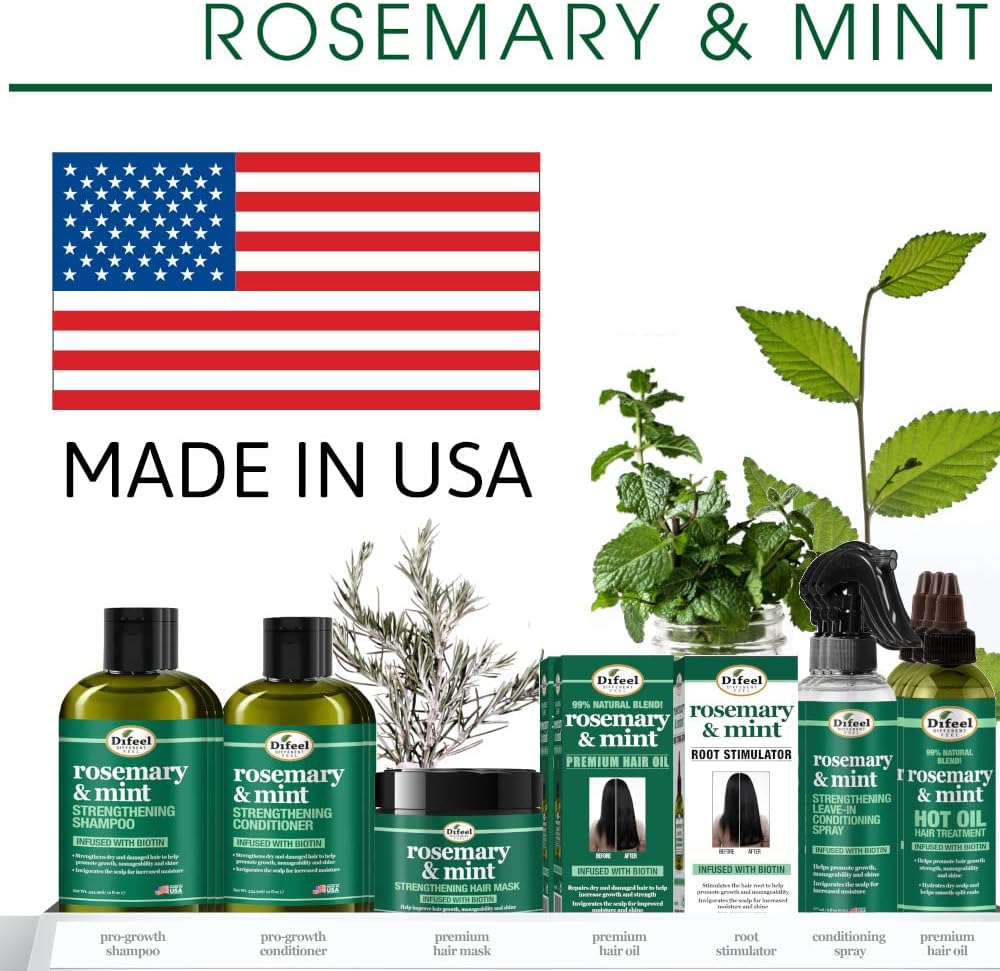 Difeel Premium Rosemary Mint Hair Oil with Biotin 200ml - Natural Rosemary Oil for Hair Growth and Biotin - Image 6