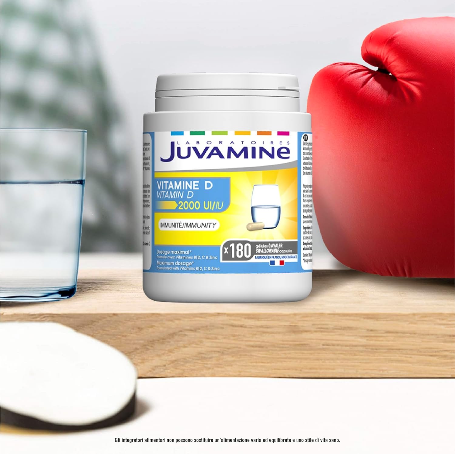 JUVAMINE - VITAMIN D 2000 IU - Immunity - Fatigue - Vitamin B12, C, D3 and Zinc - Maximum dosage - 180 Capsules - 6 Month Programme - Made in France - Image 3