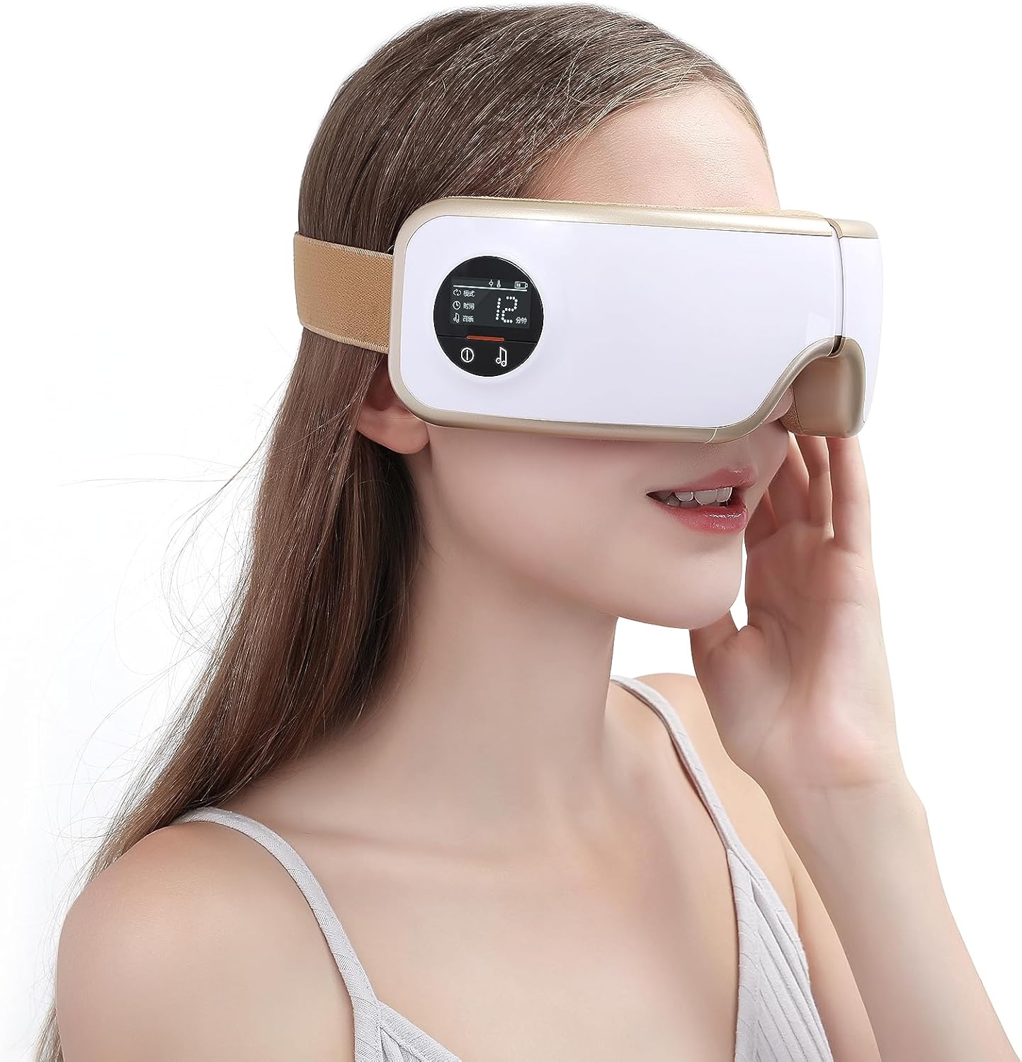 Mother's Day Gift - Premium OXILOM MassEye Relaxation Mask 2M - Integrated ASMR Sounds - Therapeutic Heat, Massaging Vibrations - Ideal Sleep, Stress, Mediterranean Escape - Image 8