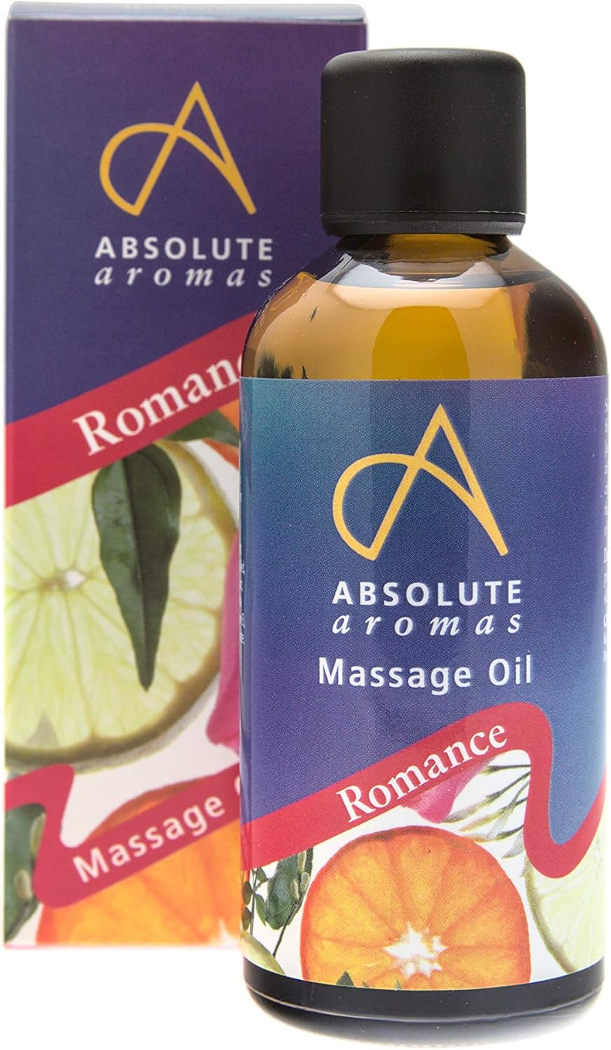 Absolute Aromas Romance Massage and Bath Oil 100ml - Pure Essential Oils of Jasmine, Spearmint and Cedarwood based on Jojoba, Sweet Almond and Evening Primrose - Sensual Body Oil - Image 2