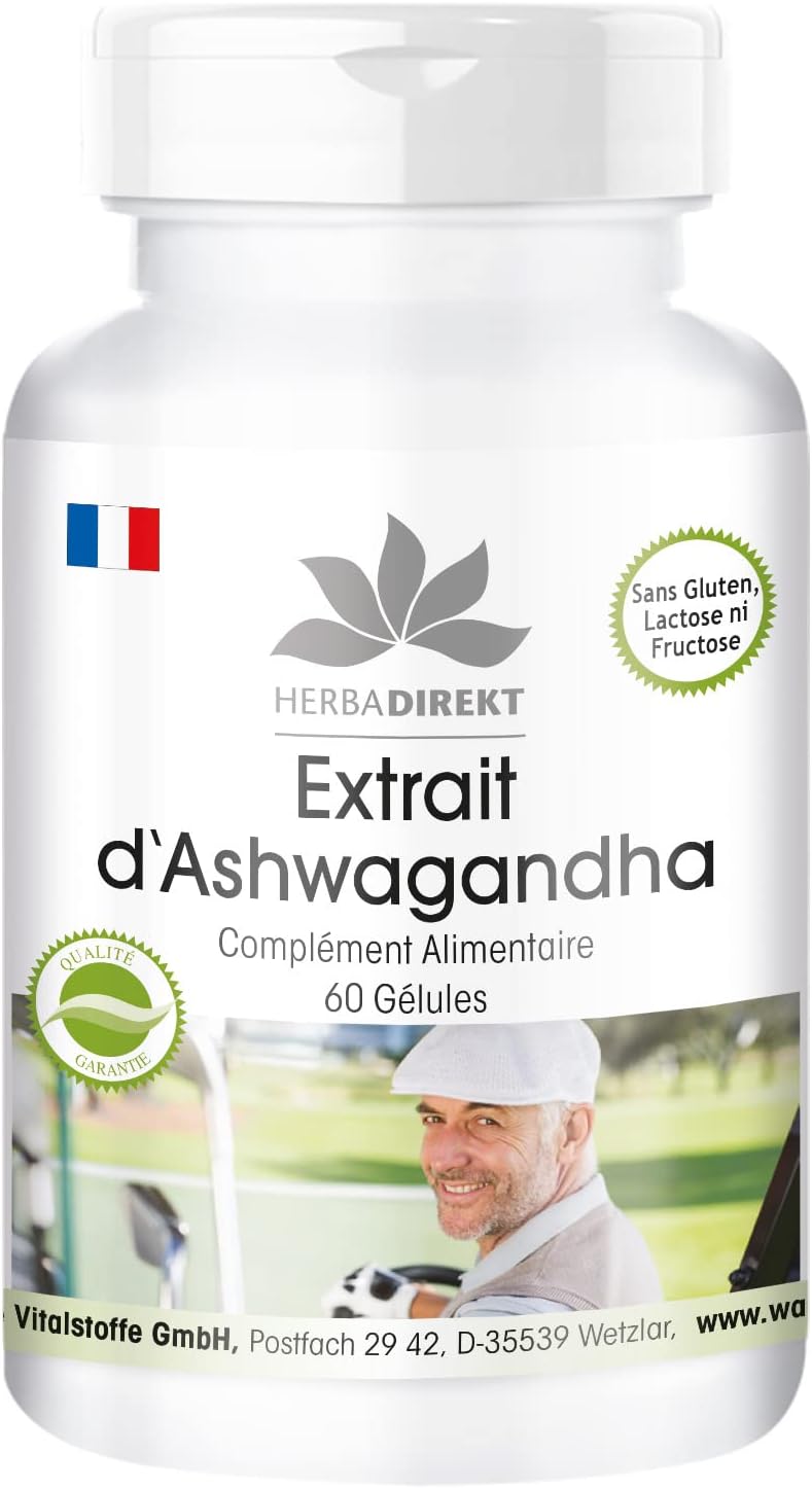 Ashwangandha - 1000mg per daily dose - at least 5% Withanolide - Indian Ginseng (Withania Somnifera) - 60 capsules | herba direkt - Quality from German Pharmacies - Image 2