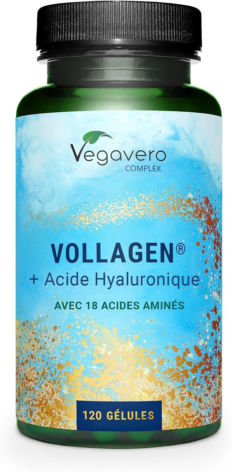 Collagen + Natural Hyaluronic Acid | Vegan | 2 Months | With Vollagen - Premium Quality | 18 Amino Acids | Anti-Aging + Skin + Joints | 120 Capsules | Vegavero - Image 2