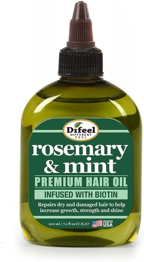 Difeel Premium Rosemary Mint Hair Oil with Biotin 200ml - Natural Rosemary Oil for Hair Growth and Biotin - Image 2