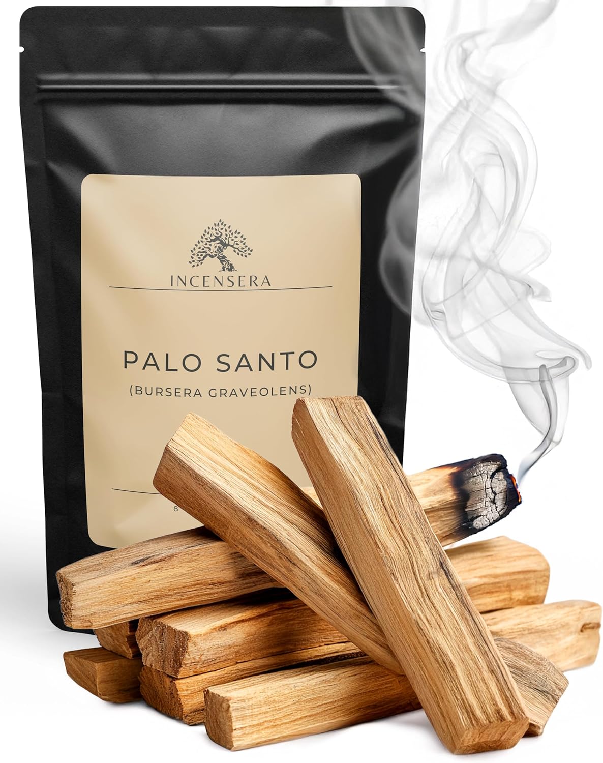 Incensera Palo Santo Wood - 8 Sticks of Natural Incense (10cm) - Palo Santo Incense for Spiritual Home Purification, Meditation & Aromatherapy - Sacred Wood From Sustainable Harvests - Image 2