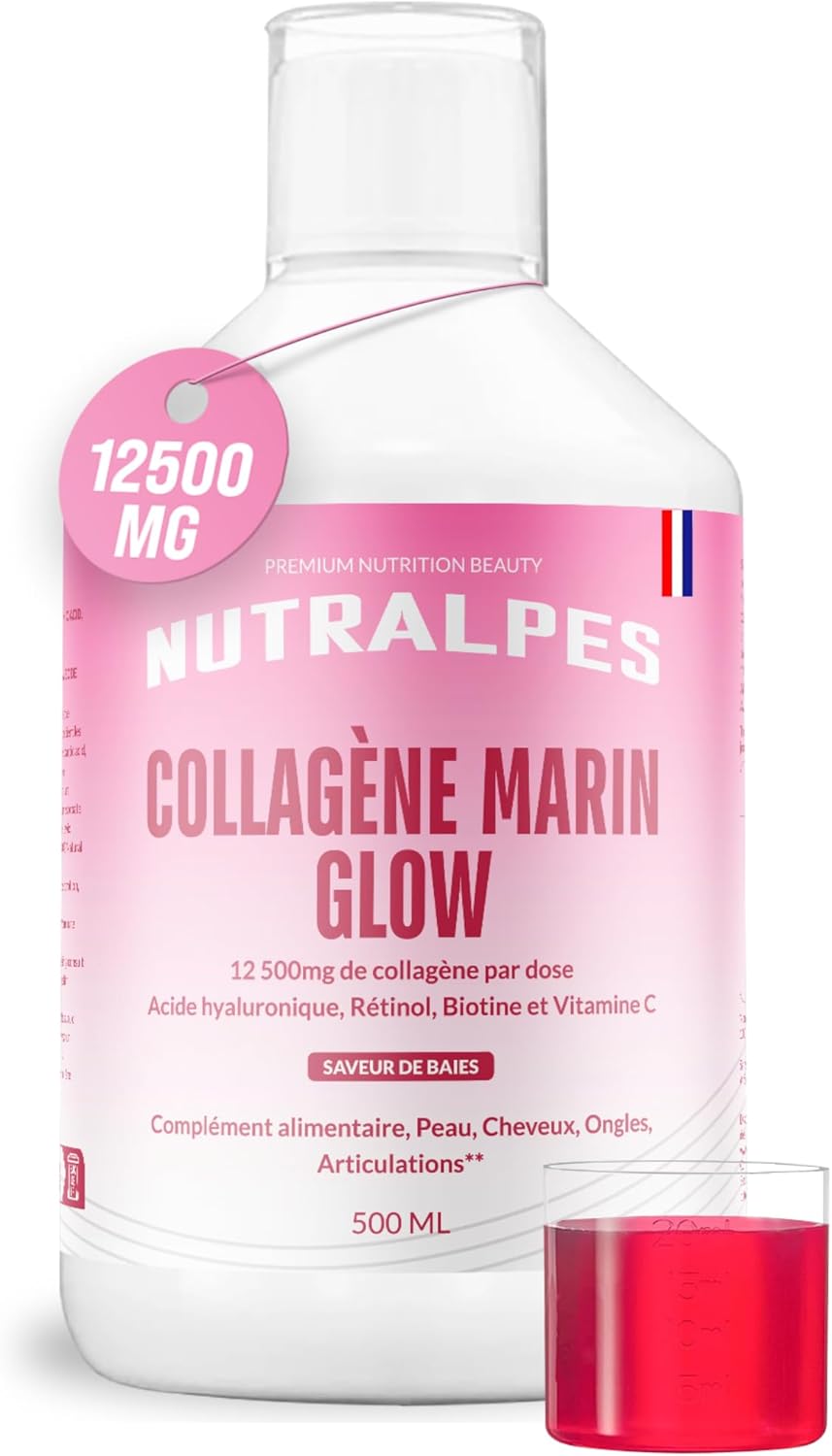 Liquid Marine Collagen 12500mg | Powerful Anti-Aging | Radiance & Hydrated Skin | Hyaluronic Acid, Retinol, Vitamin C | 500ml | Berry Flavors. - Image 2