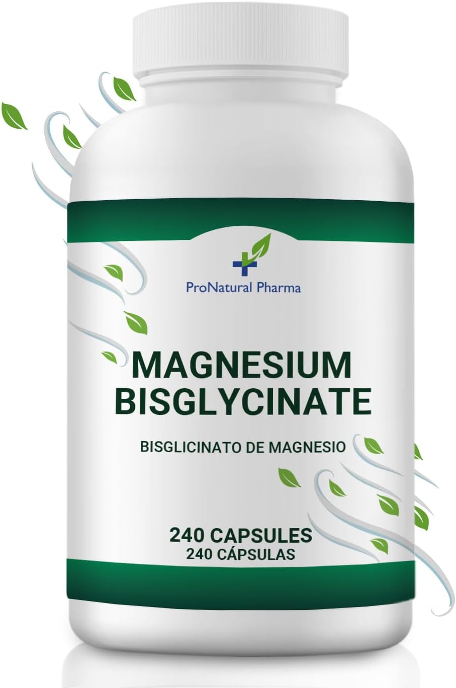 Magnesium Bisglycinate|300mg Pure Magnesium High Bioavailability/Day | 240 Vegan Capsules | Fatigue & Fatigue | Normal Muscle & Psychological Functioning - Image 2