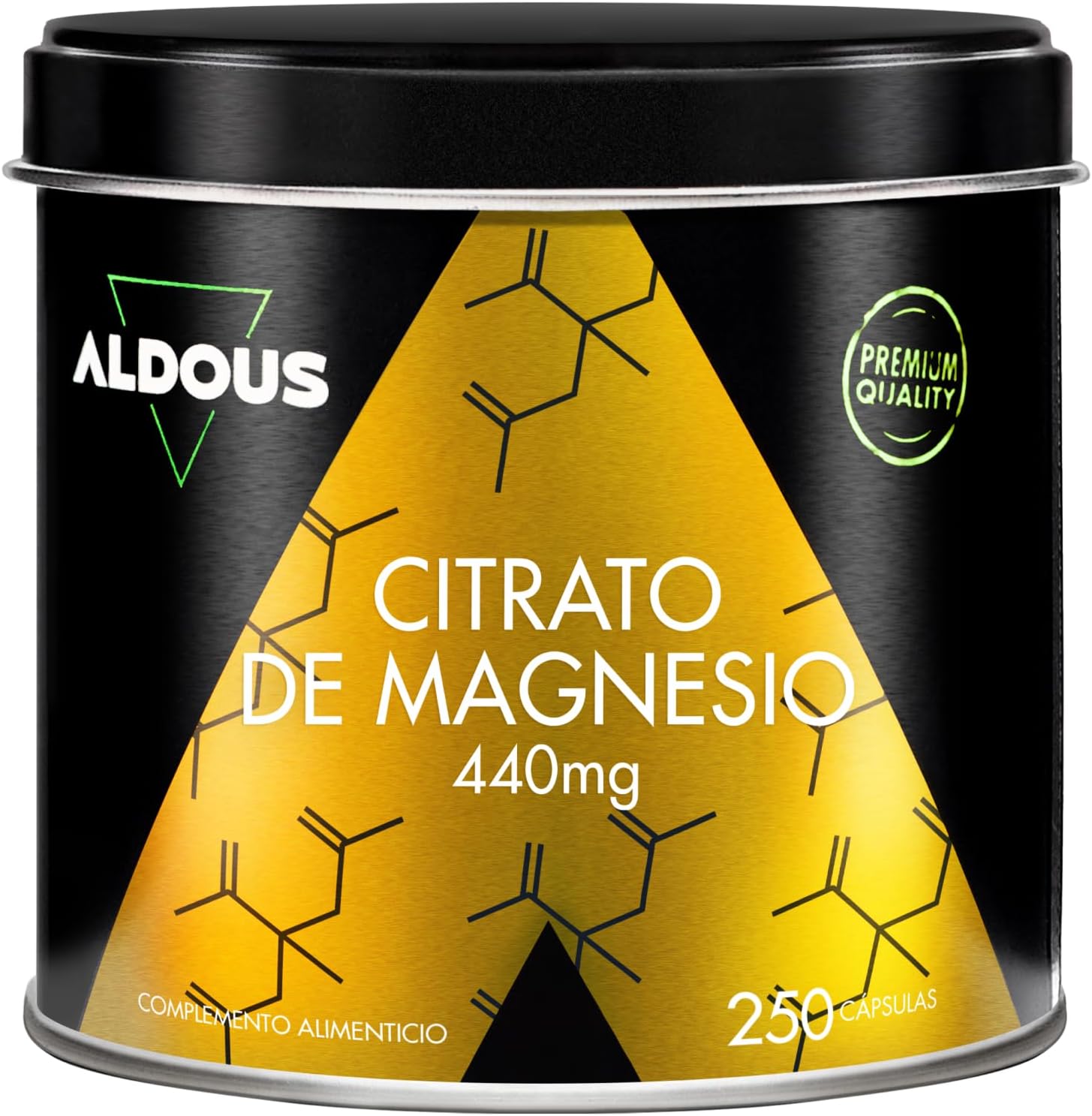 Magnesium Citrate - 250 Capsules - 220mg Elemental Magnesium - Highly Bioavailable Magnesium - Fatigue & Fatigue - Bones & Joints Muscle - ALDOUS - Image 2