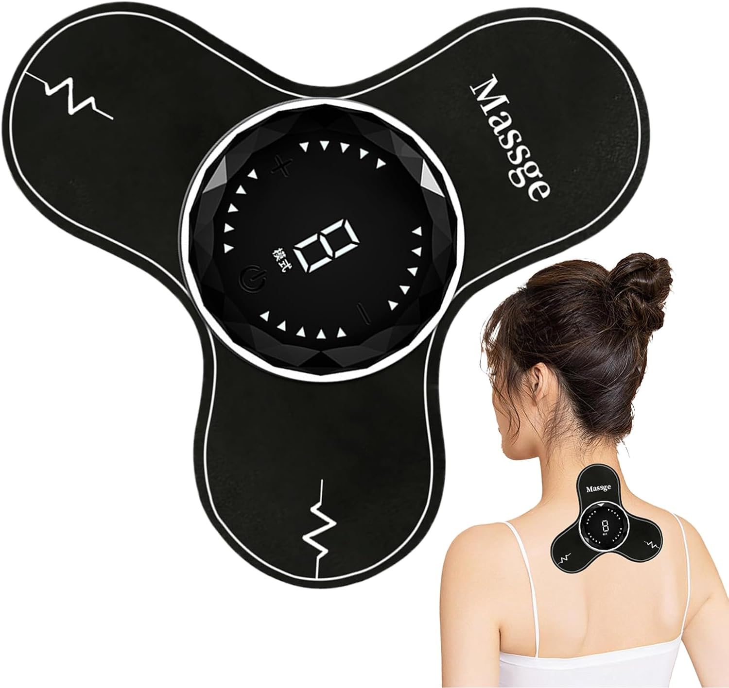 Massageur Cervical Et Dorsal - Appareil de Relaxation Électrique Portable - Appareil Rechargeable USB Avec 8 Programmes Pour Relaxation Voyage Séance Sport Spa Récupération Sommeil - Image 2