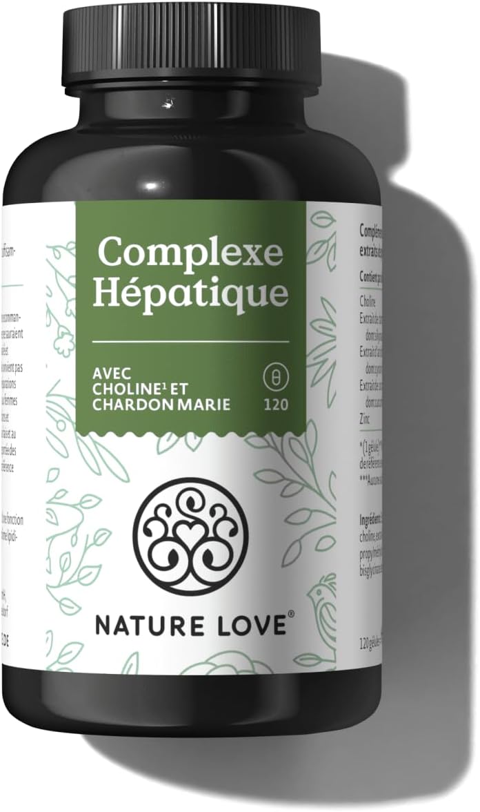 NATURE LOVE® Liver Complex - 120 capsules - with milk thistle, choline, artichoke extract, turmeric & zinc - highly dosed, vegan, laboratory tested and produced in Germany - Image 2