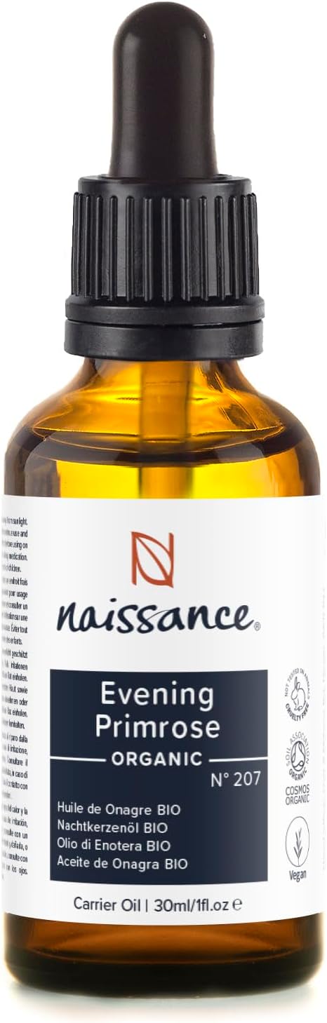 Naissance Certified Organic Evening Primrose Oil (No. 207) - 30 ml - Natural, Regenerating Plant Oil - for Face, Mature or Dehydrated Skin - Image 2