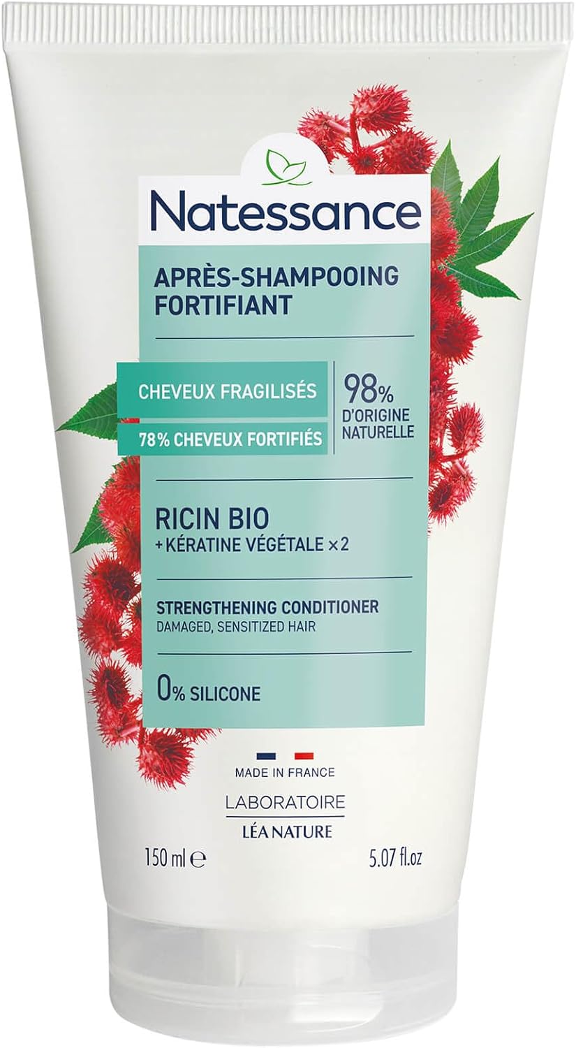 Natessance - Fortifying detangling conditioner - Castor & Vegetable Keratin - Image 2