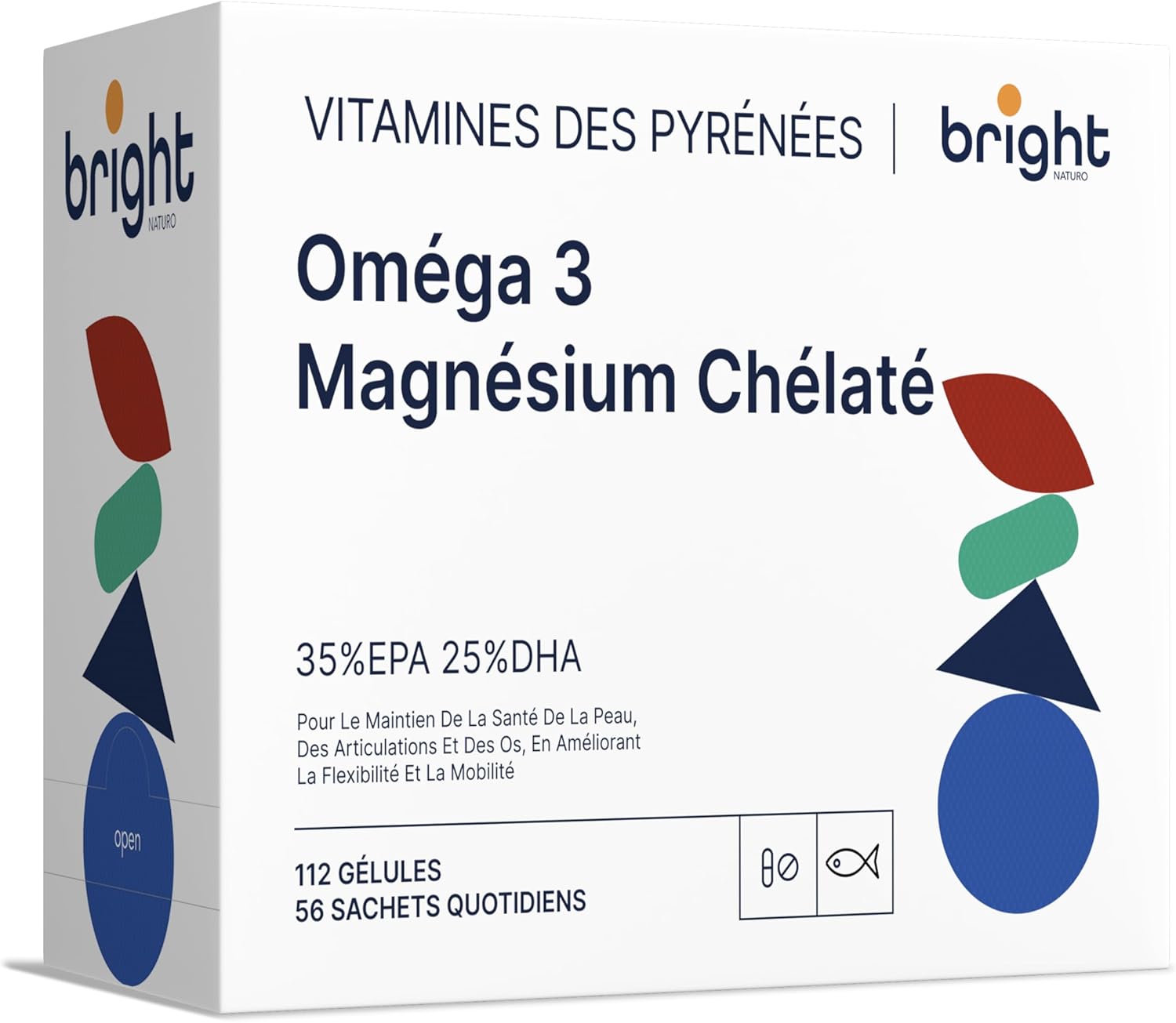 Omega 3 Magnesium Chelate – Age Management, 2 Supplements in 1 Pack for Heart and Muscles I 56 Daily Doses - Image 2