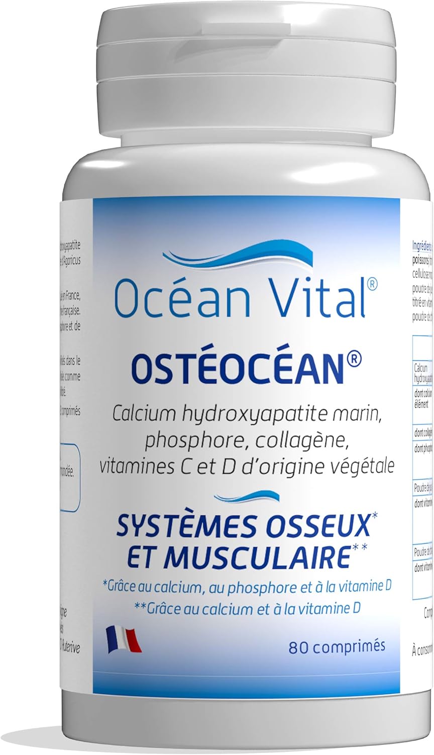 Phyto Sud Ostéocéan - Marine Collagen 600 mg, Calcium, Vitamin D and Vitamin C - Joint Dietary Supplement for Bone & Muscular Systems - 80 Tablets - Made in France - Image 2