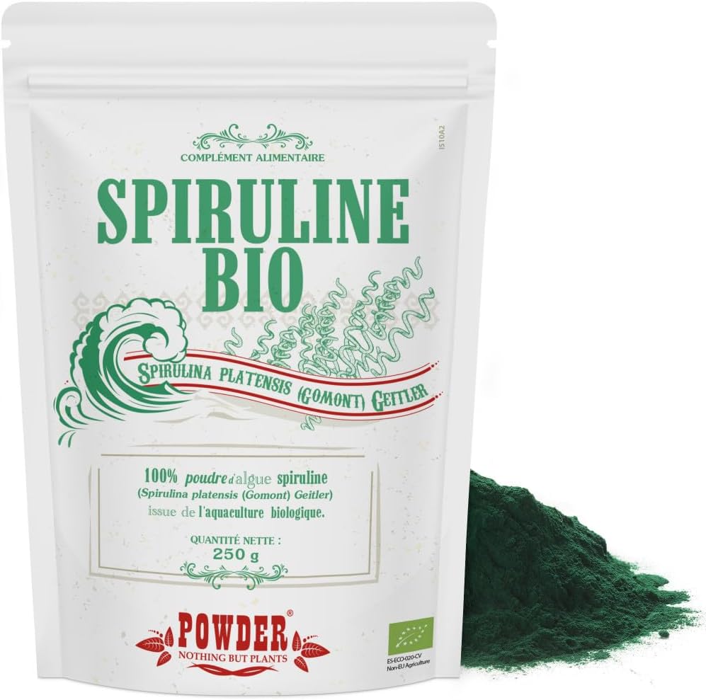 Powder-Nothing But Plants Organic Spirulina Powder, 250 g, High in Protein - Image 2